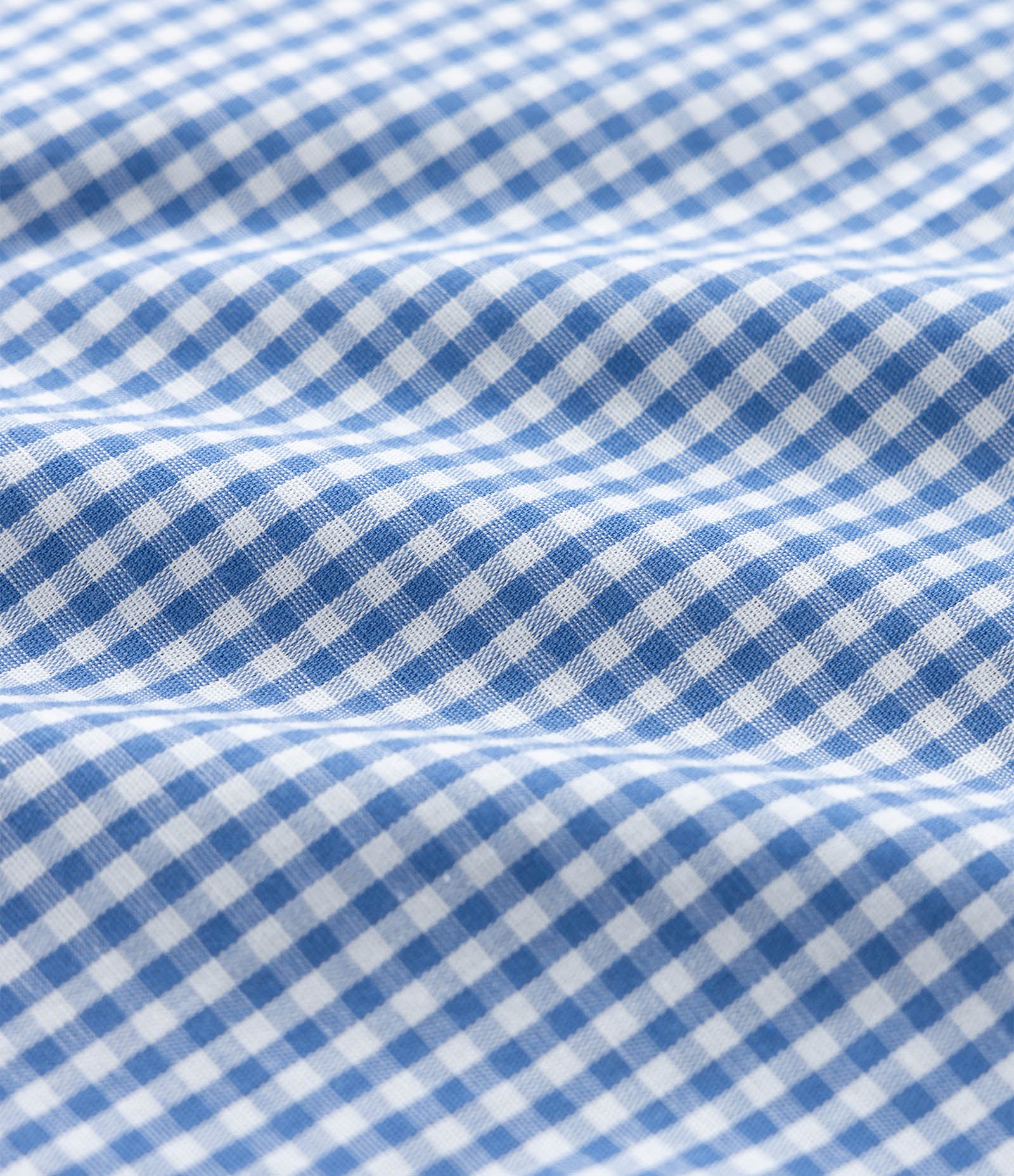 Camisa Regular em Algodão com Estampa Xadrez Azul 4