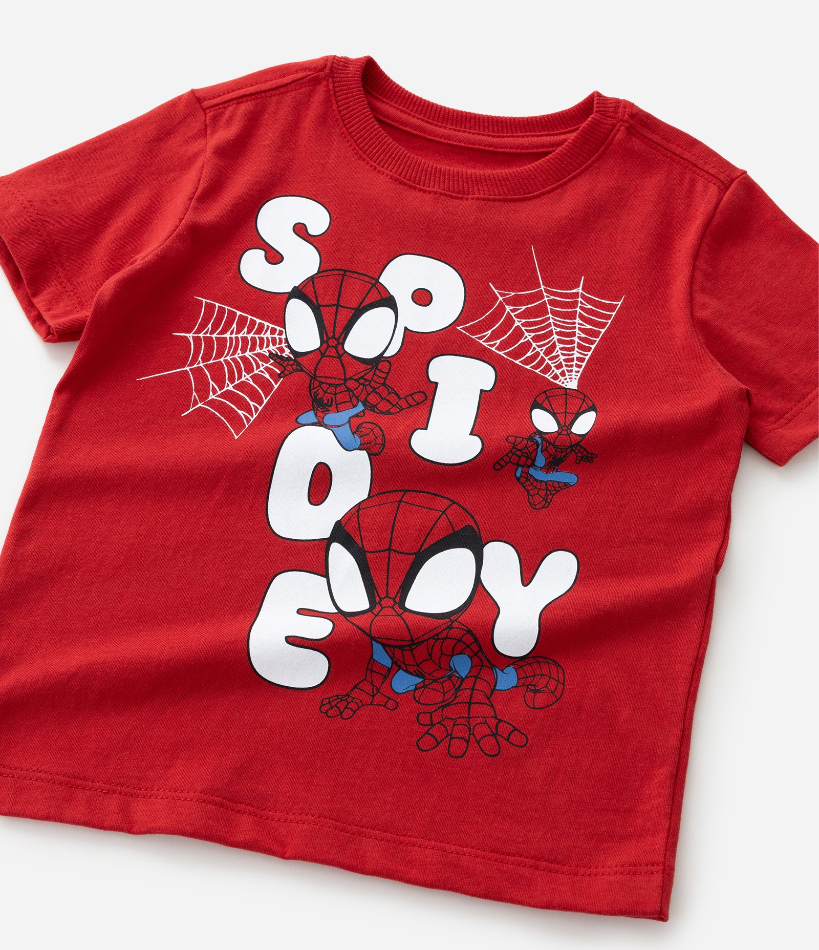 Camiseta Infantil com Estampa Divertida Spidey  – Tam 2 a 6 Anos Vermelho 4