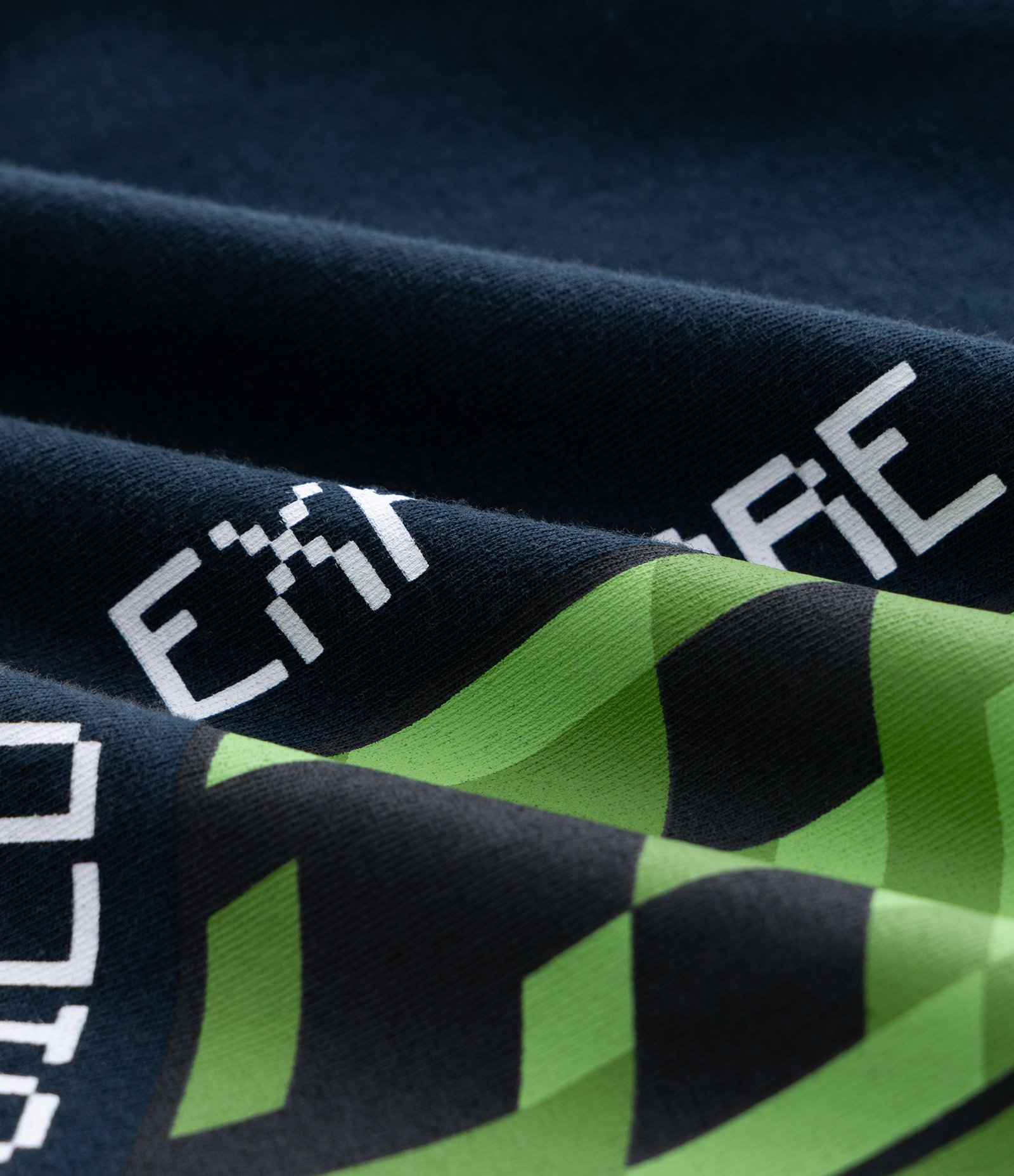 Camiseta Infantil Minecraft com Estampa Creeper – Tam 5 a 14 Anos Azul Marinho 3