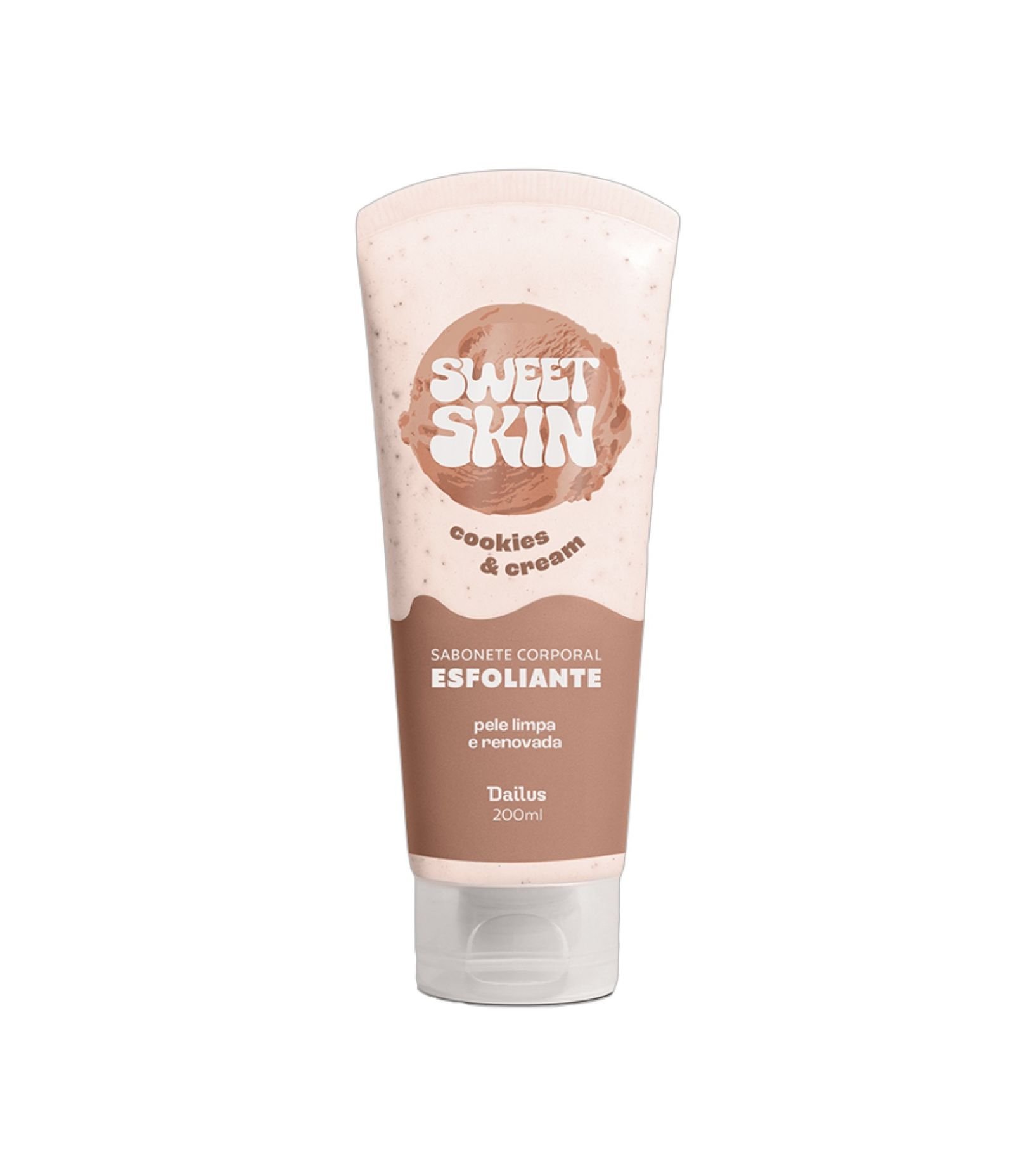 Sabonete Esfoliante Corporal Cookie e Cream Dailus 200ml 1