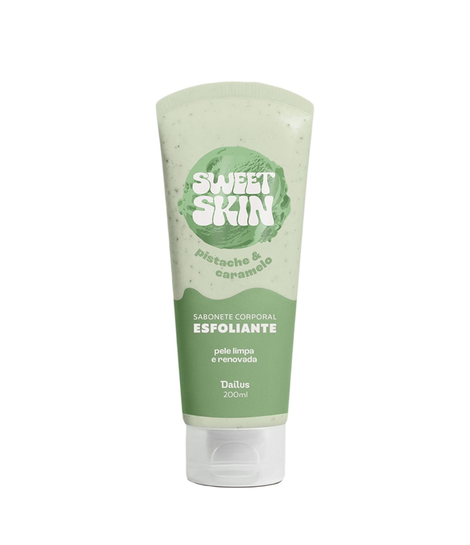 Sabonete Esfoliante Corporal Mousse de Pistache Dailus 200ml 1