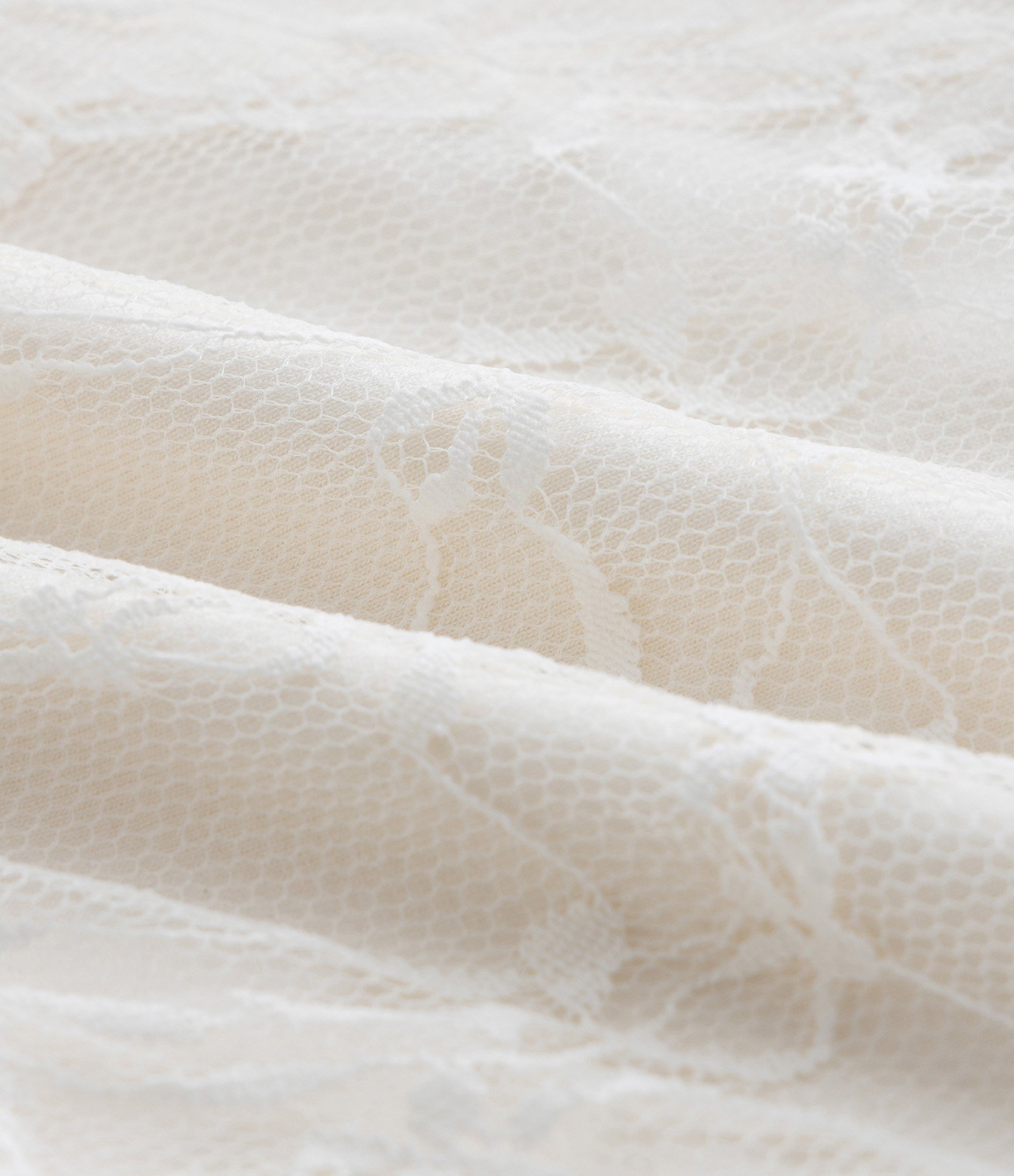 Bata Rendada com Manga Longa Curve e Plus Size Branco 3