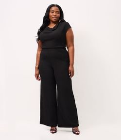 Calça Pantalona Texturizada Curve & Plus Size