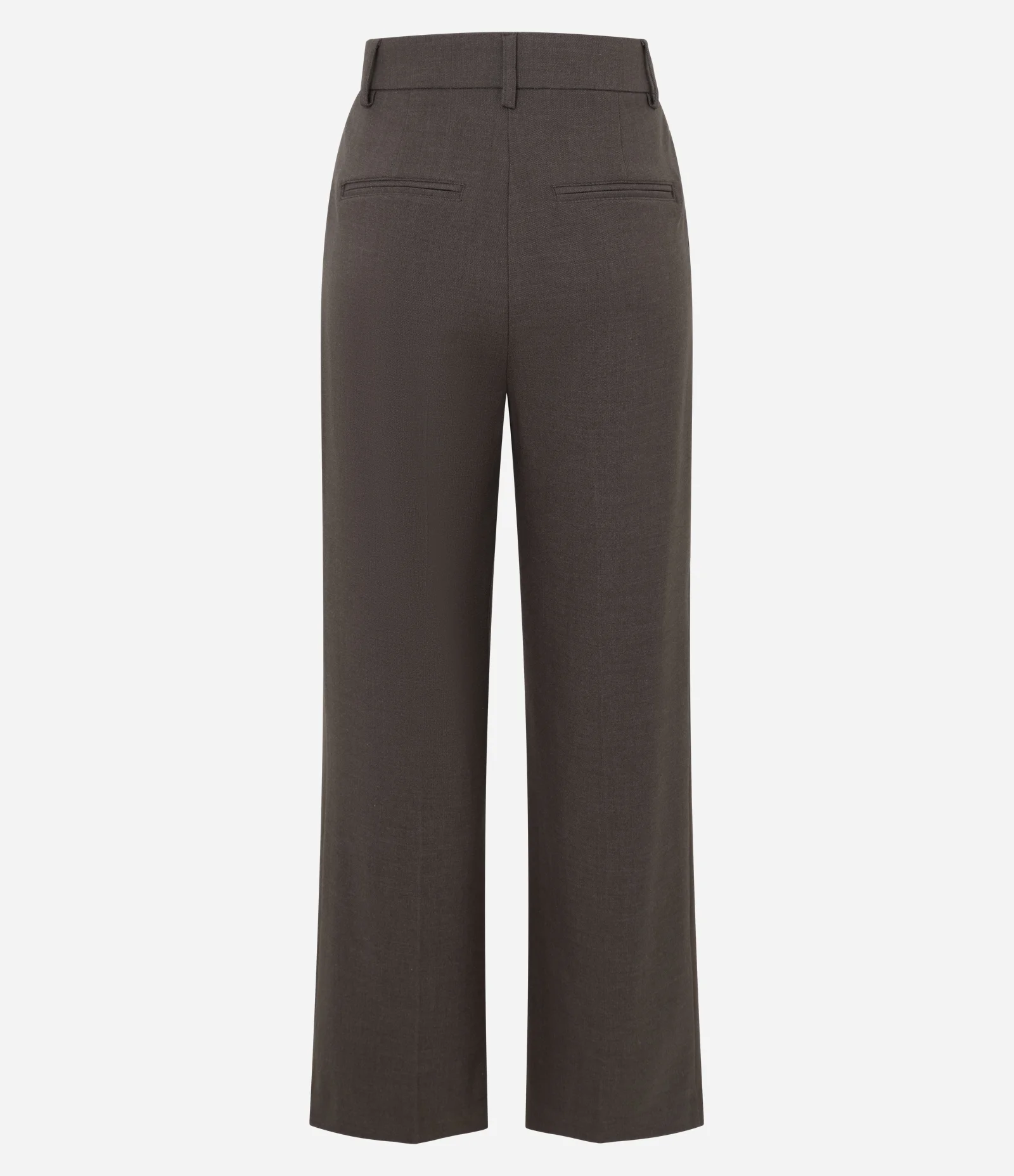 Calça Wide Leg Alfaiatada com Detalhe na Cintura Marrom 2