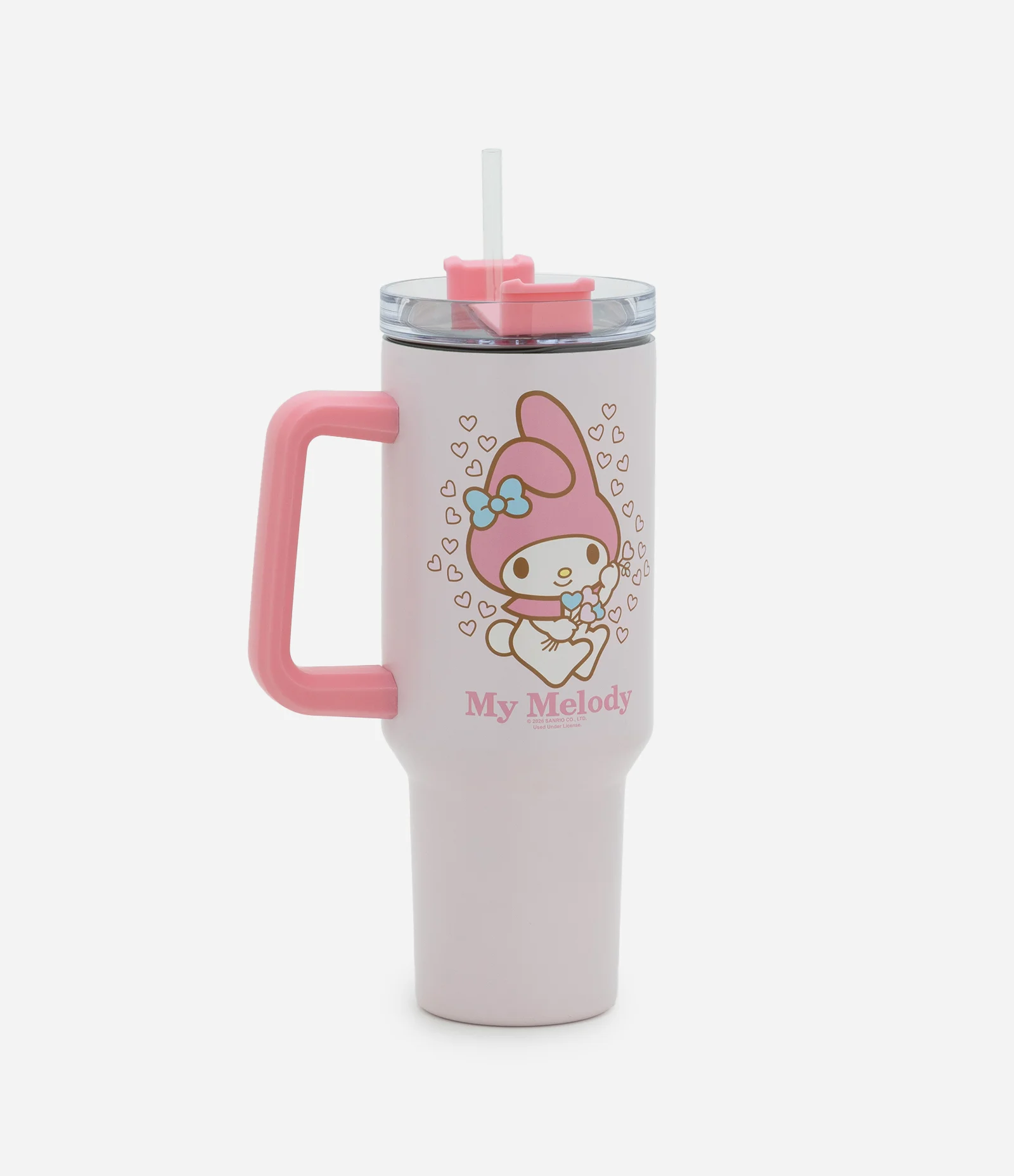 Copo Térmico com Estampa My Melody e Canudo 1,2L Rosa 1