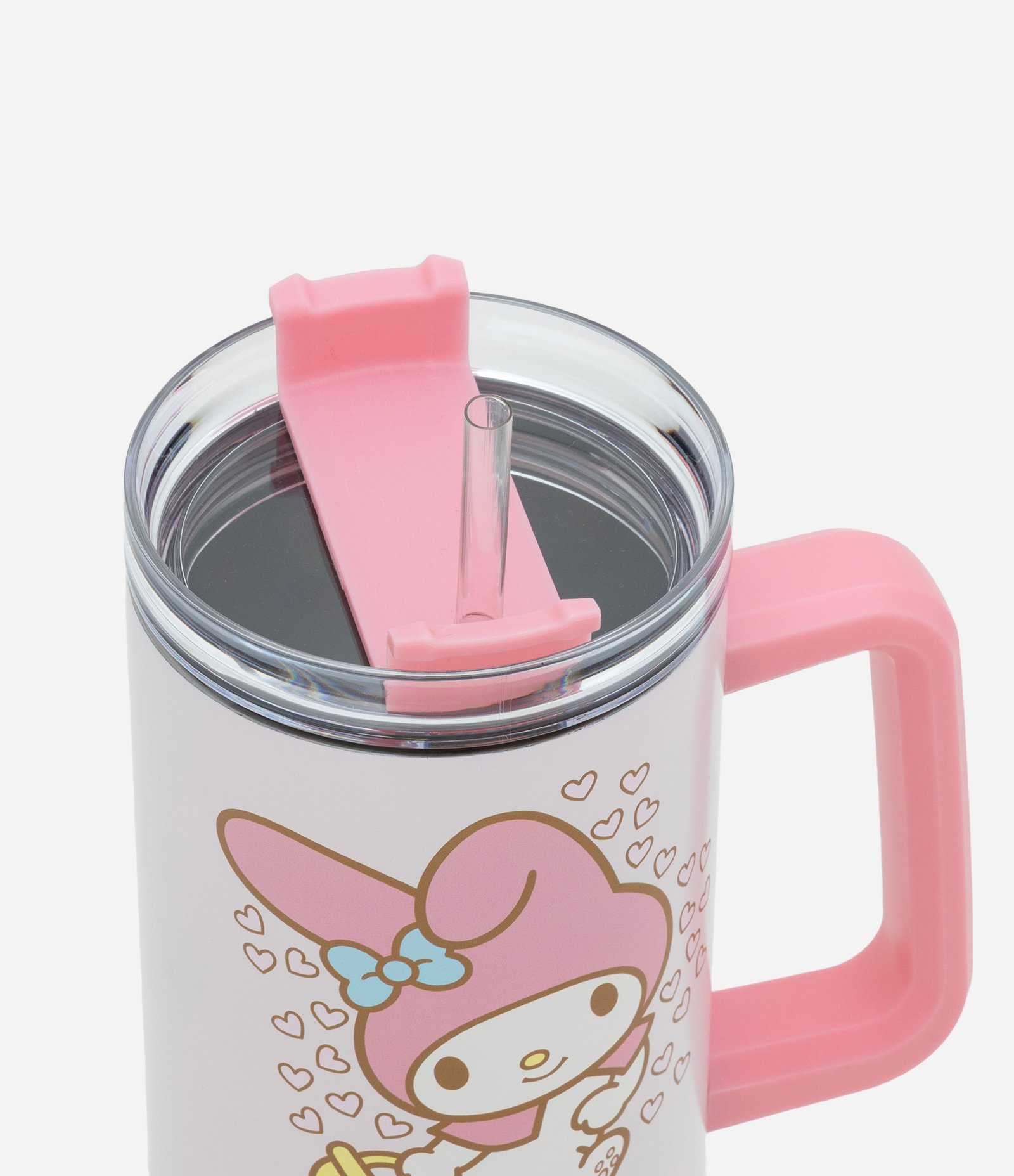 Copo Térmico com Estampa My Melody e Canudo 1,2L Rosa 2