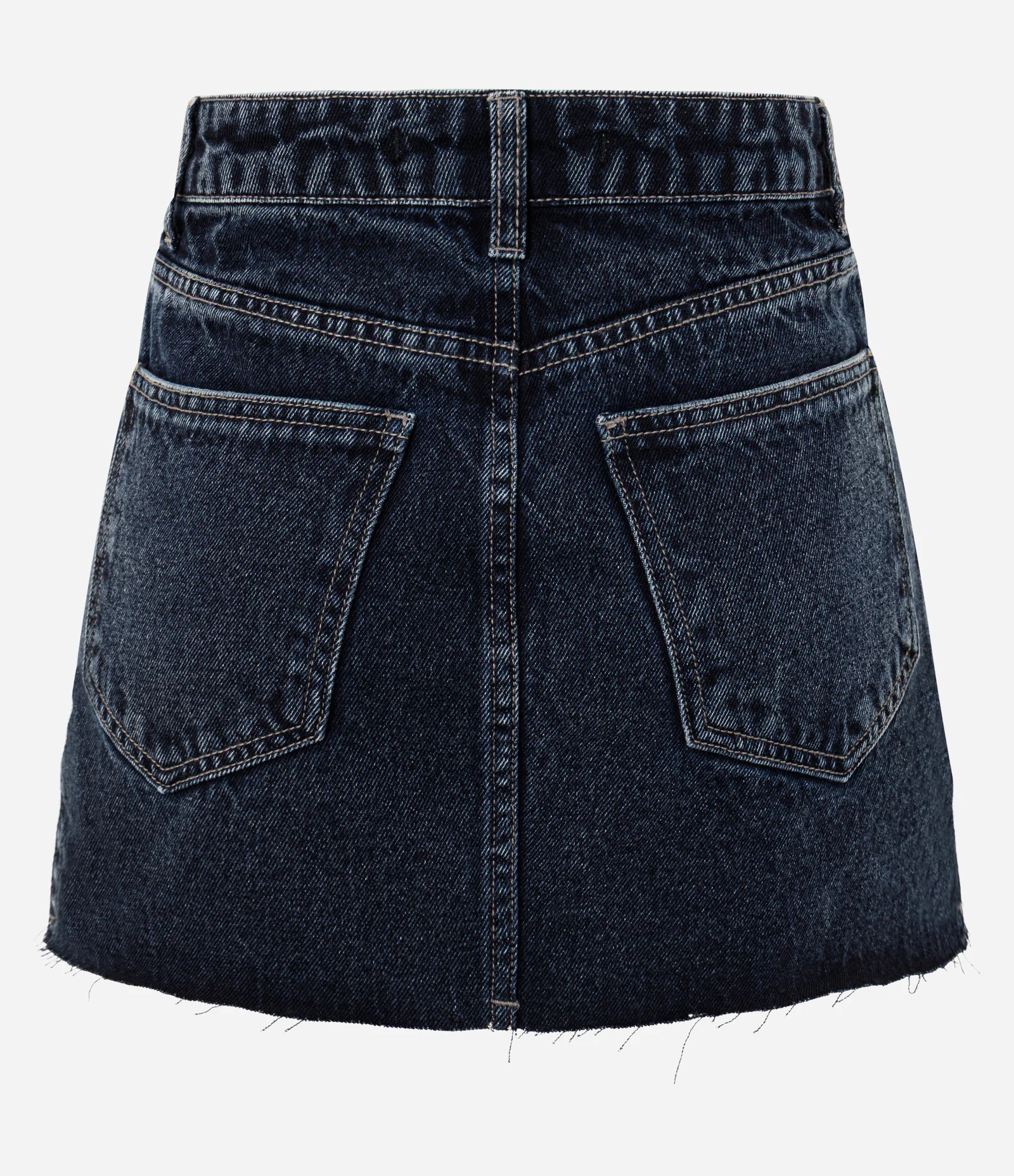 Minissaia Jeans com Barra a Fio Preto 2