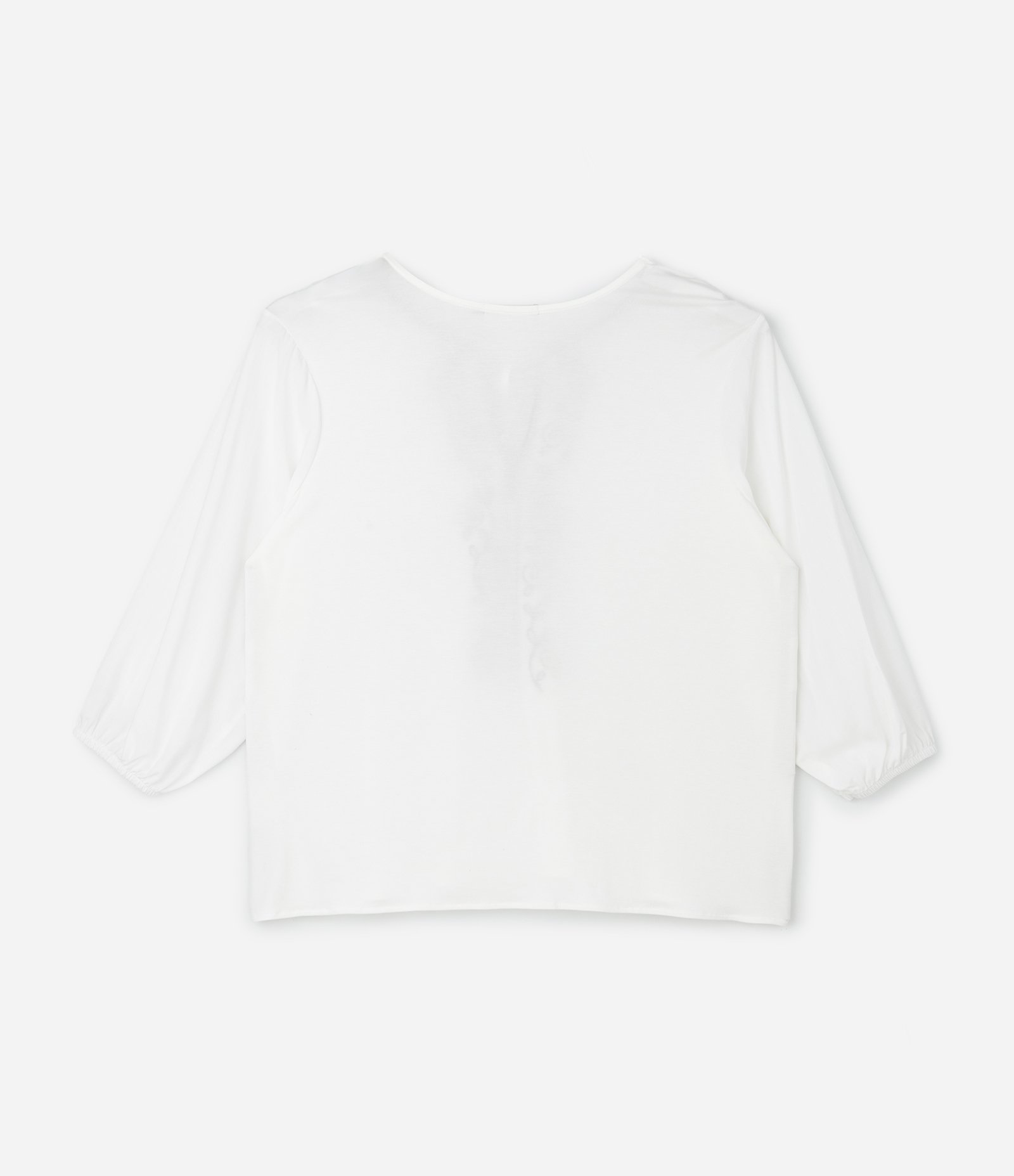 Bata em Chalis com Bordado Arabesco Curve & Plus Size Branco 2