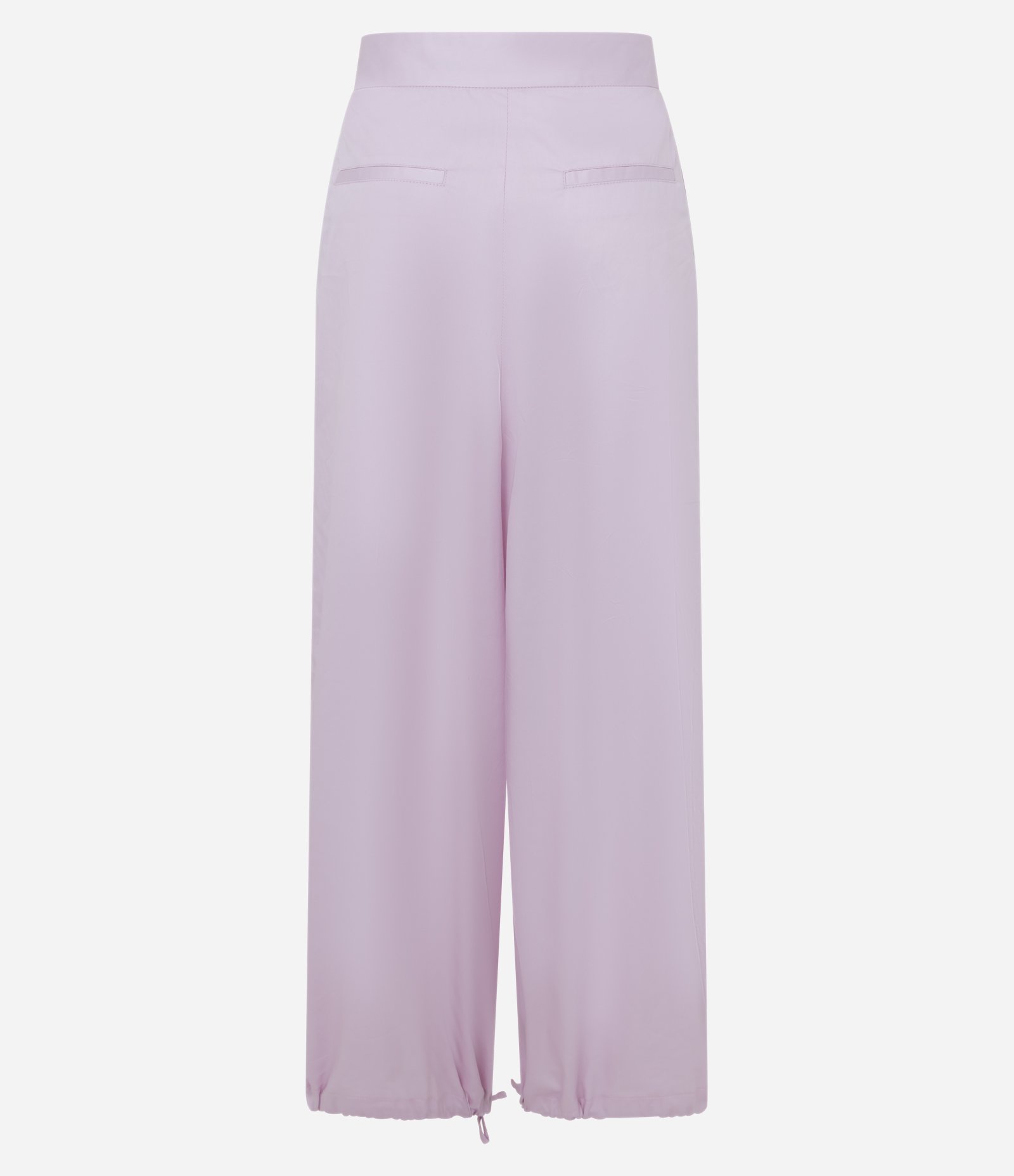 Calça Pantalona em Tricoline com Barra Ajustável Rosa Claro 8