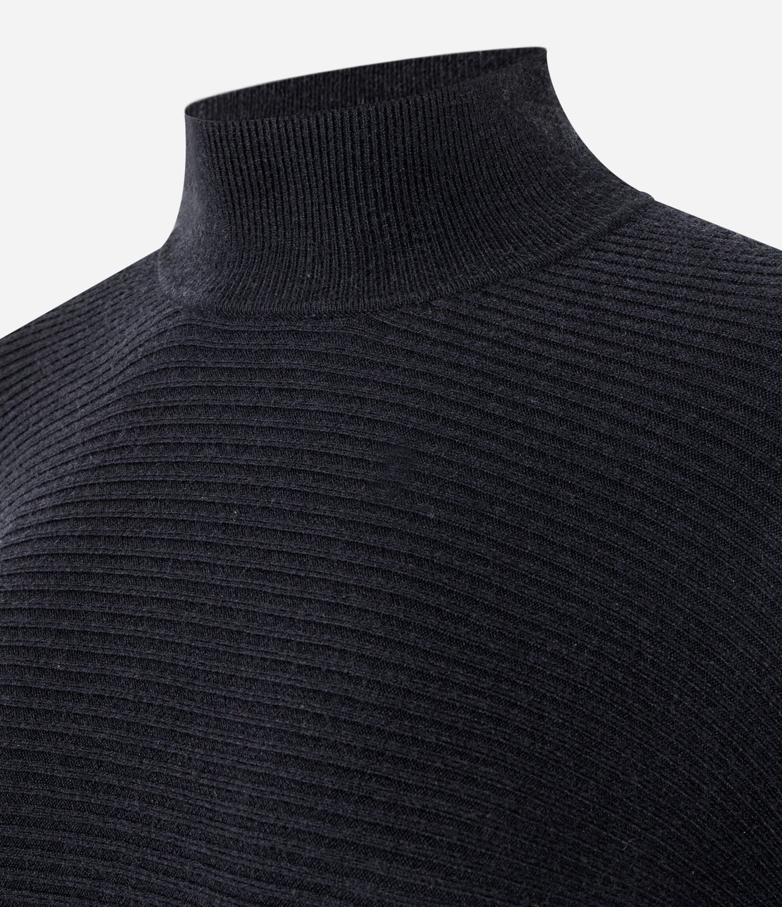 Blusa Regular em Tricô com Gola Alta Preto 2