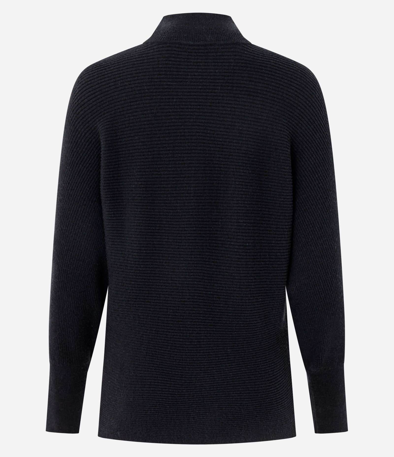 Blusa Regular em Tricô com Gola Alta Preto 3