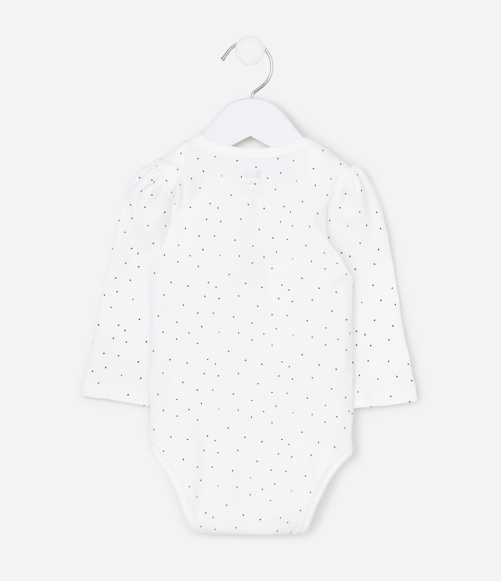 Body Infantil Poá com Lettering La Mejor Amiga de Mamá -Tam RN a 18 Meses Branco 2