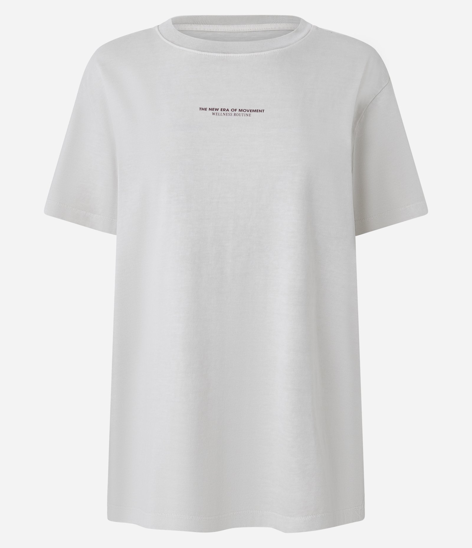 Camiseta em Algodão Estampada e Mangas Curtas Bege 5