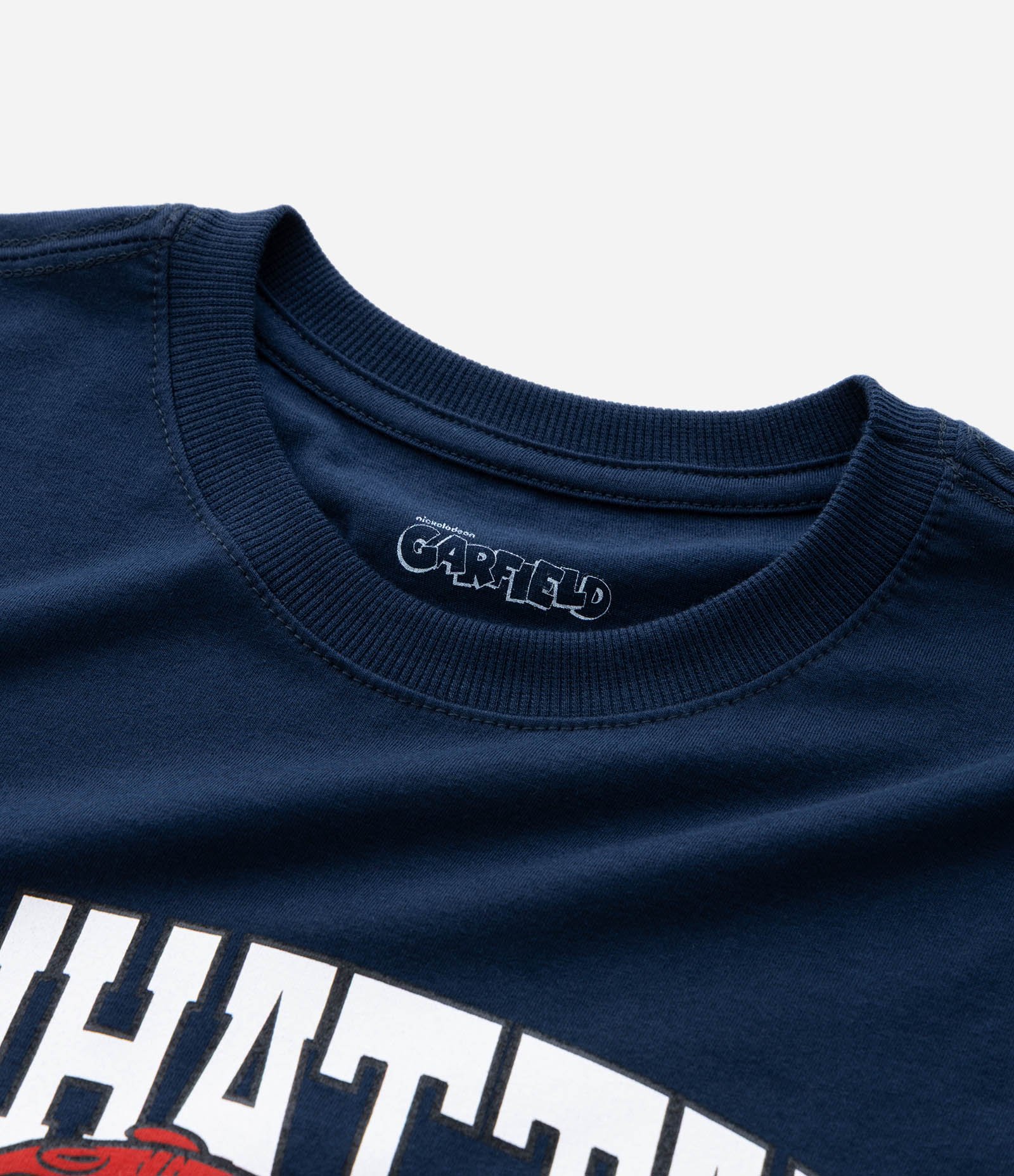 Camiseta Infantil com Estampa Garfield Manhattan – Tam 5 a 14 Anos Azul Marinho 4