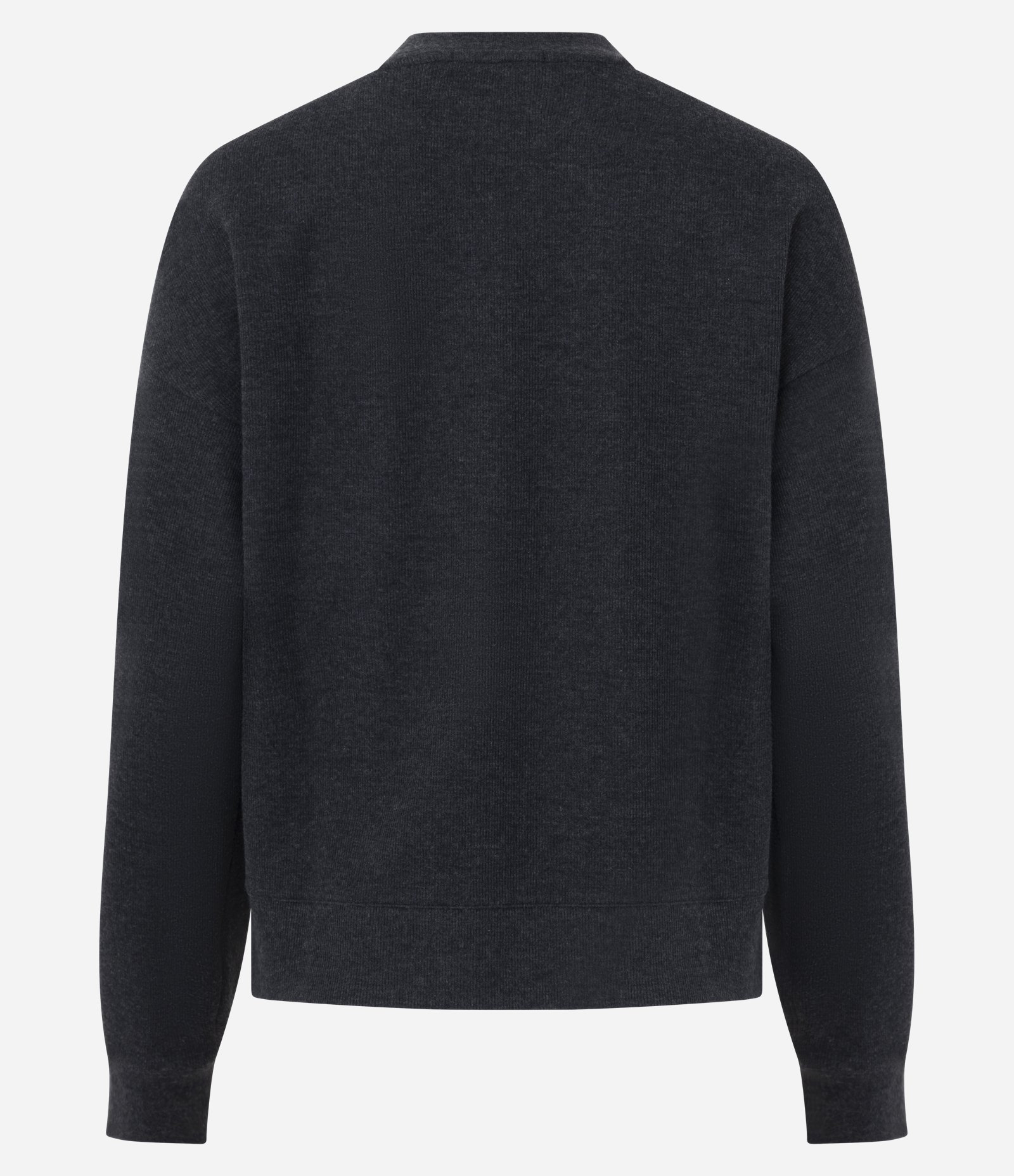 Blusa Básica Regular em Moletom Cinza Mescla 3