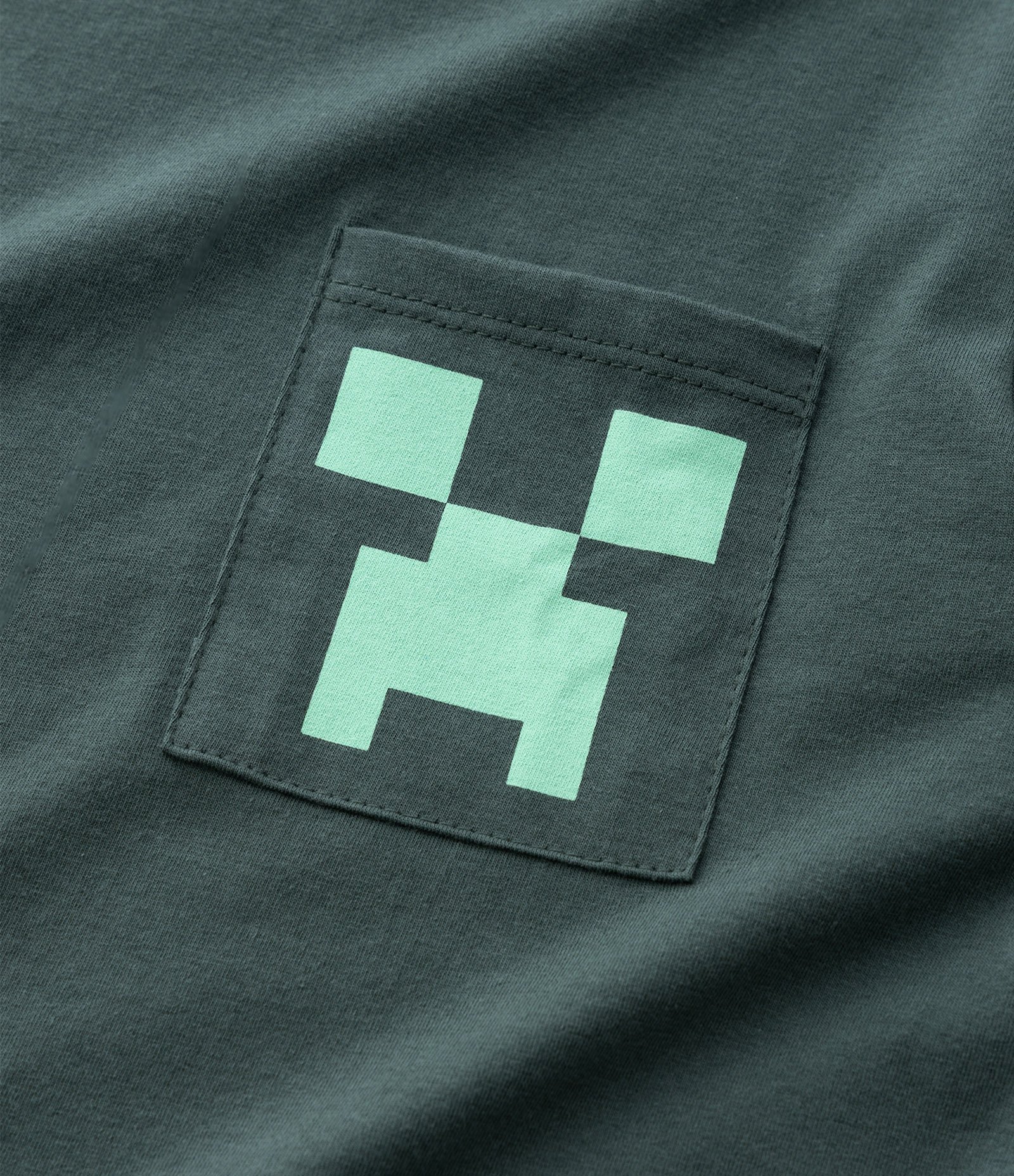 Camiseta Infantil em Algodão com Estampa Minecraft – Tam 5 a 14 Anos Verde Escuro 5
