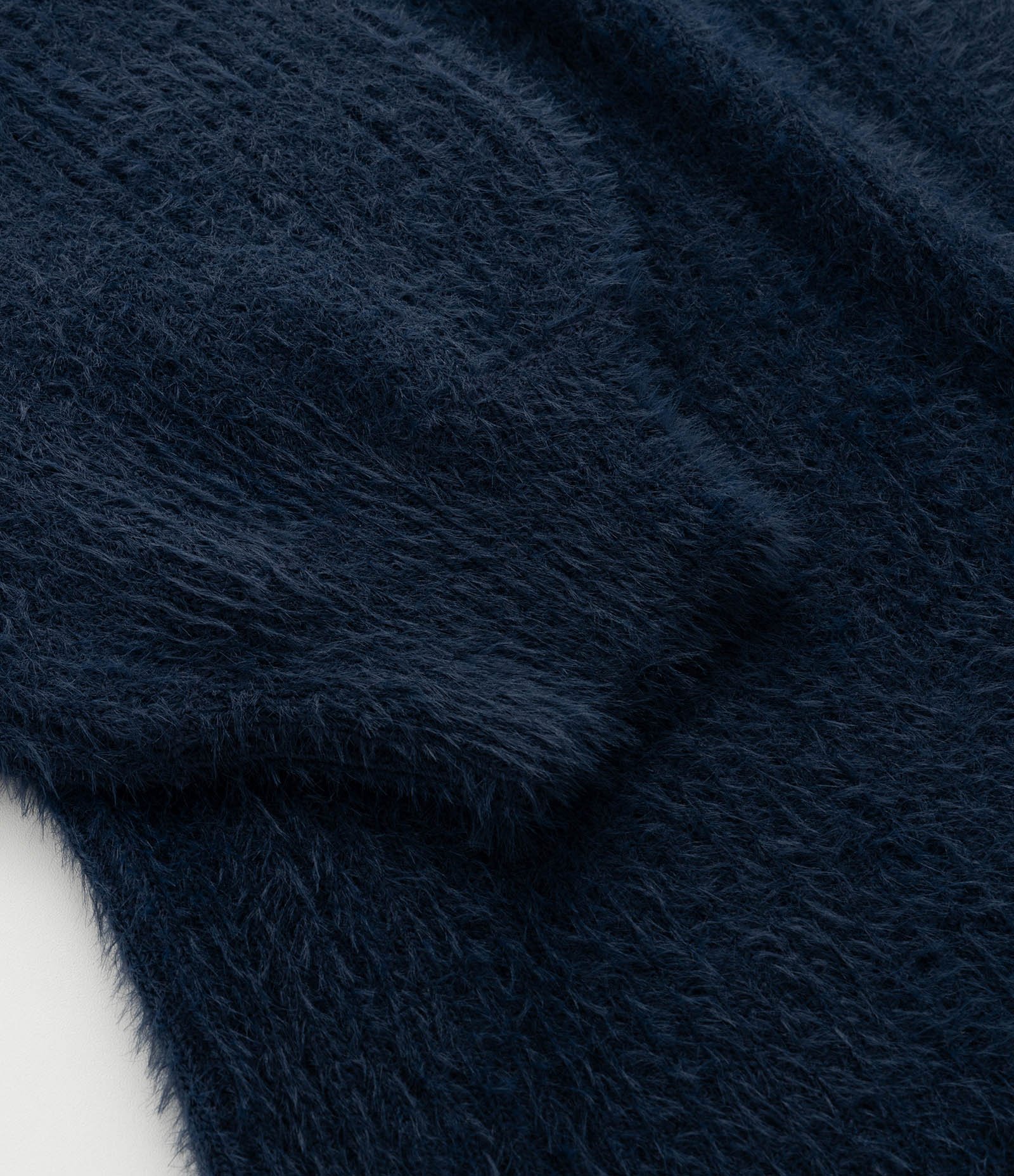 Cardigan Alongado em Tricô Retilíneo Curve & Plus Size Azul 4