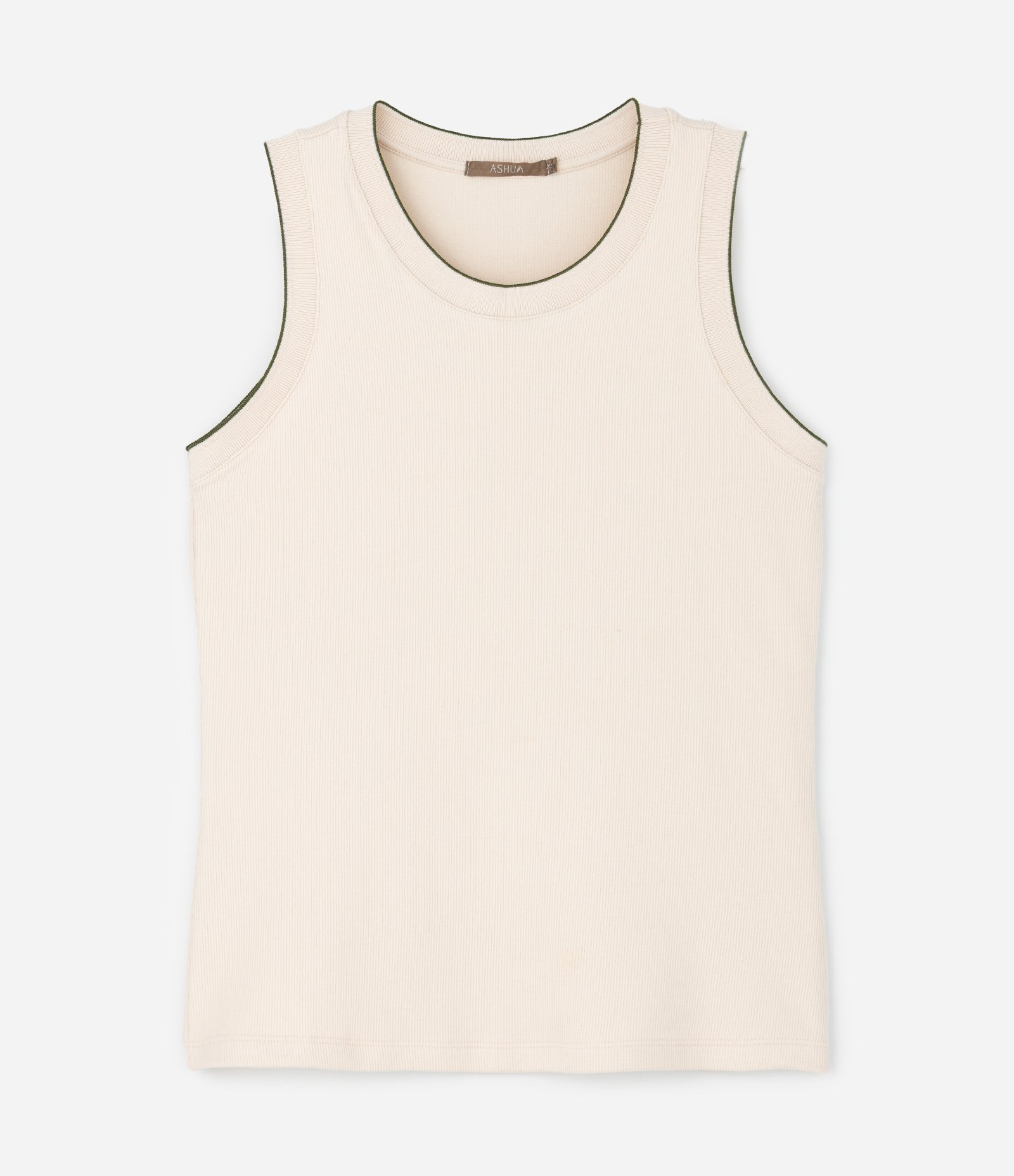 Regata em Ribana com Retilínea no Decote Curve & Plus Size Off White 4