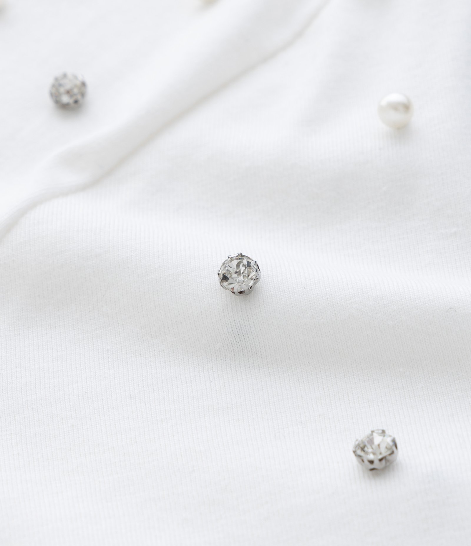 Blusa Regular em Algodão com Aplicação de Strass Curve & Plus Size Branco 4