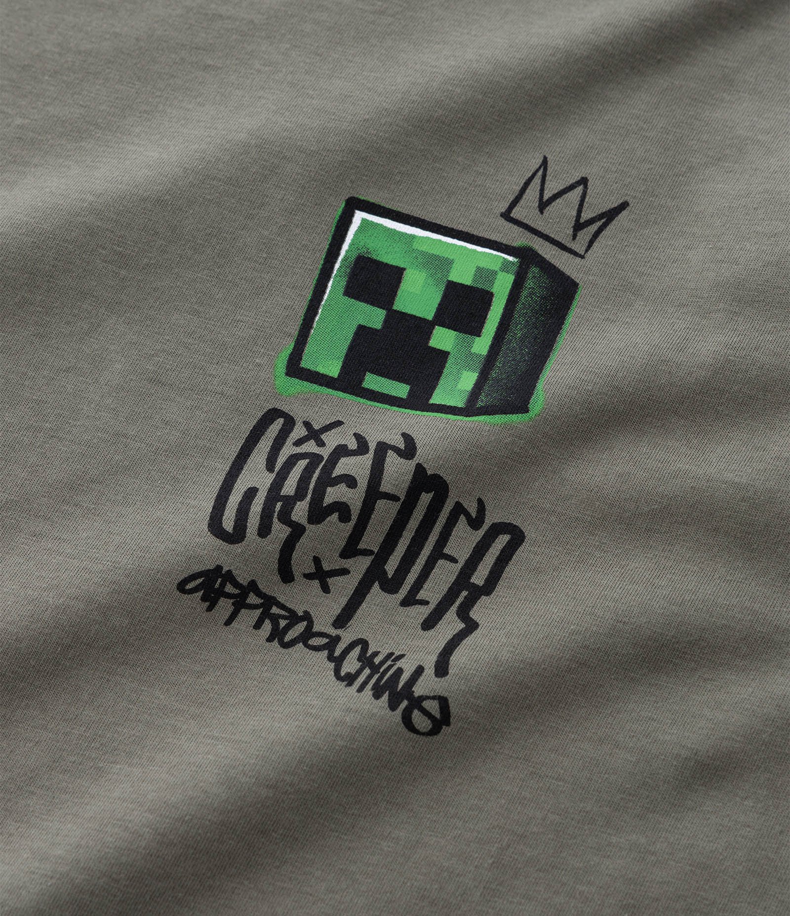Camiseta Infantil Relaxed com Estampa Minecraft Frente e Costas – Tam 5 a 14 Anos Verde Oliva 5