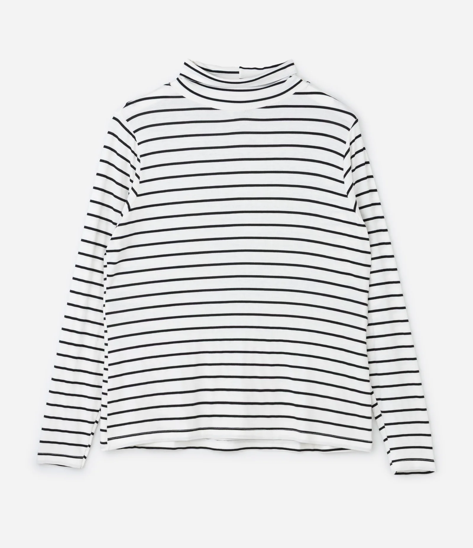 Blusa em Viscolycra com Gola Alta Curve & Plus Size Off White 1