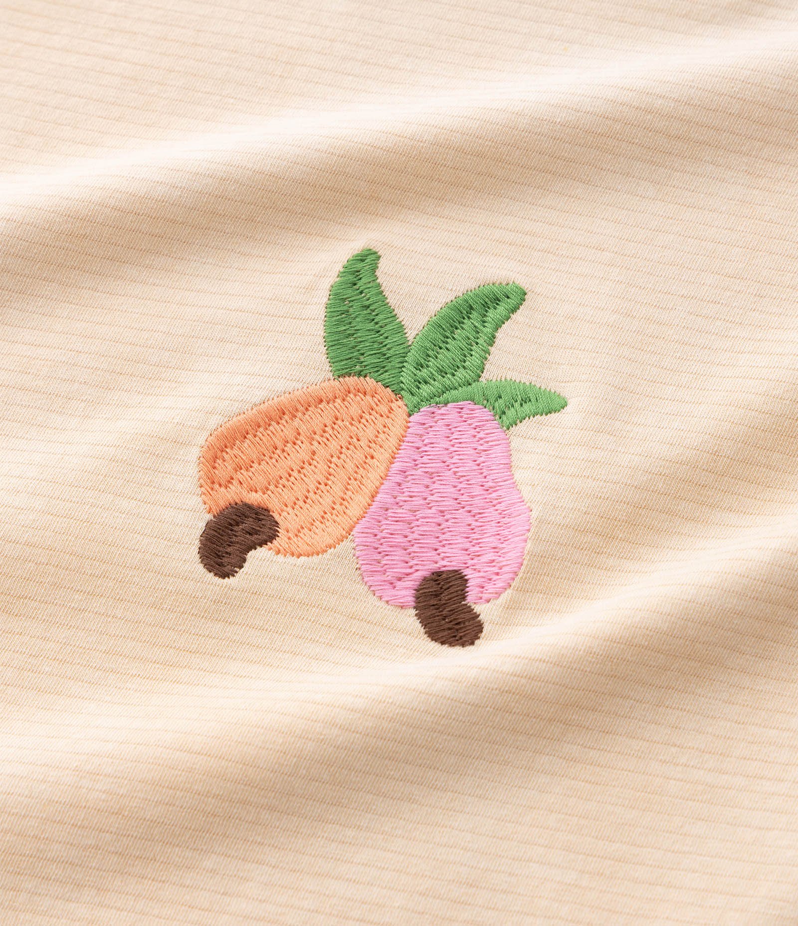 Blusa Boxy com Caju Bordado e Listras Curve & Plus Size Amarelo 8