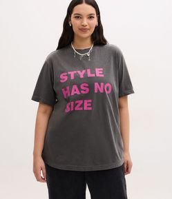 Camiseta Alongada em Algodão Tyle Has No Size Curve & Plus Size