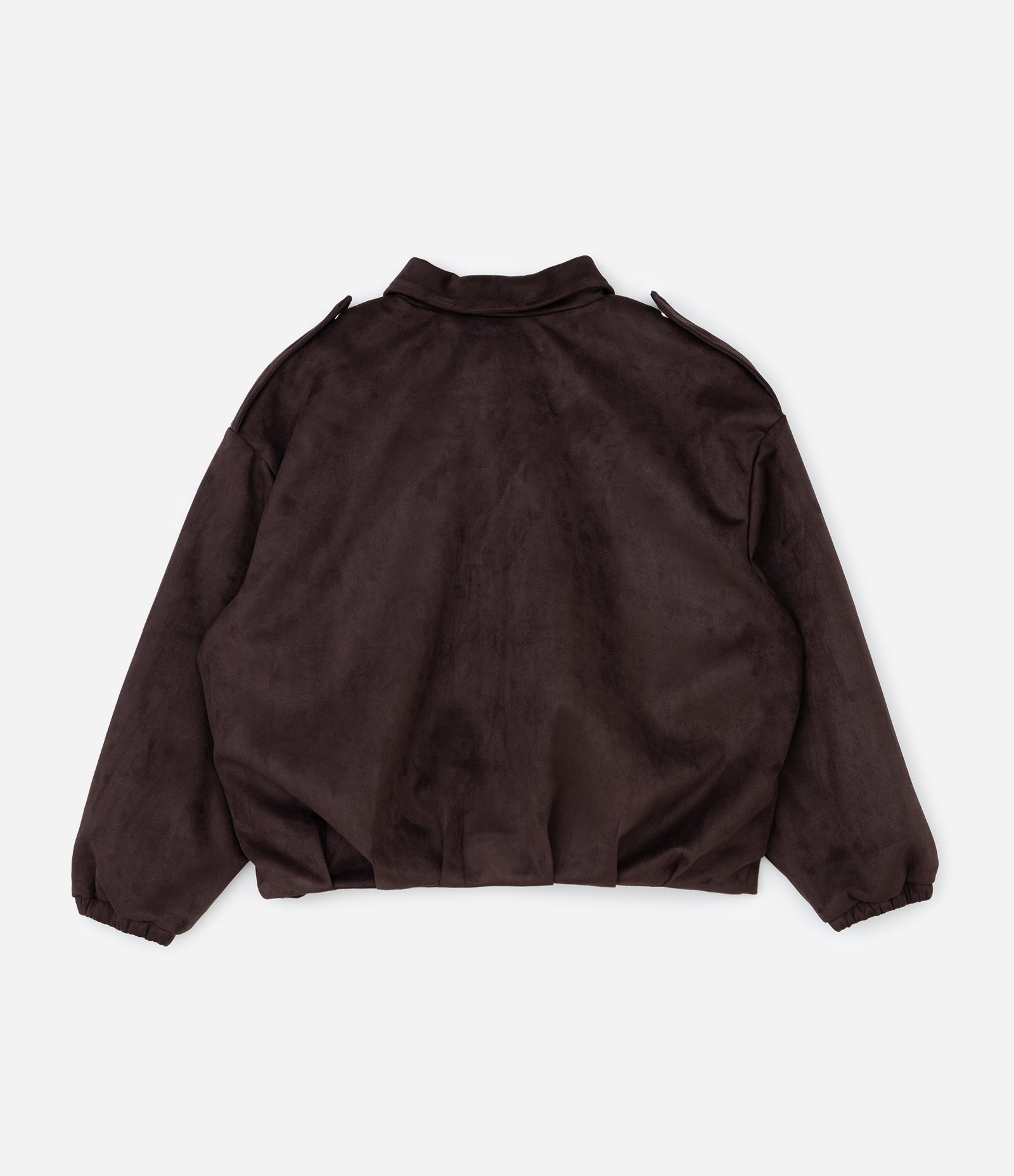 Jaqueta Bomber em Suede com Modelagem Balonê Curve & Plus Size Marrom 2