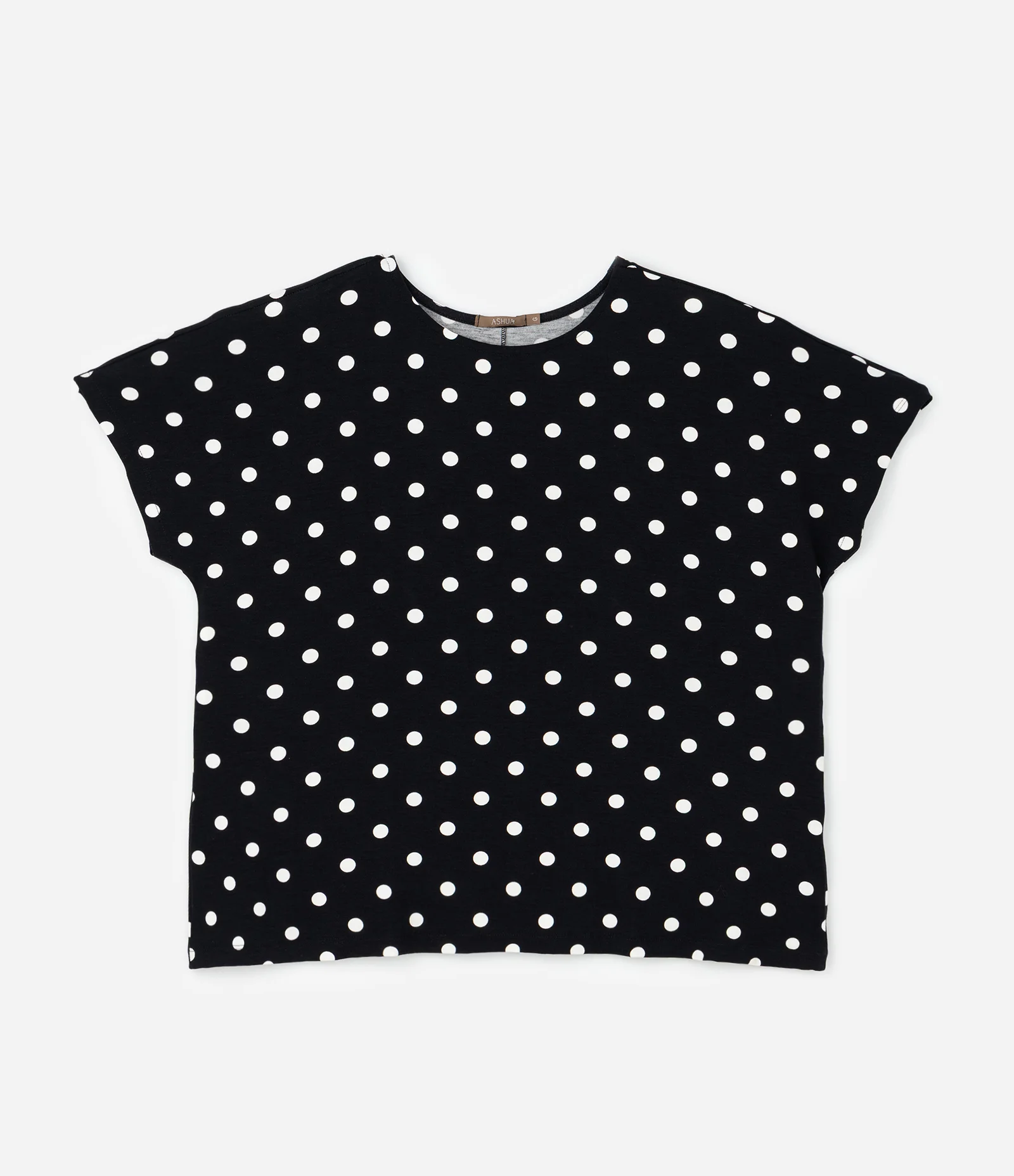 Blusa em Viscolycra com Estampa Poá Preto 1