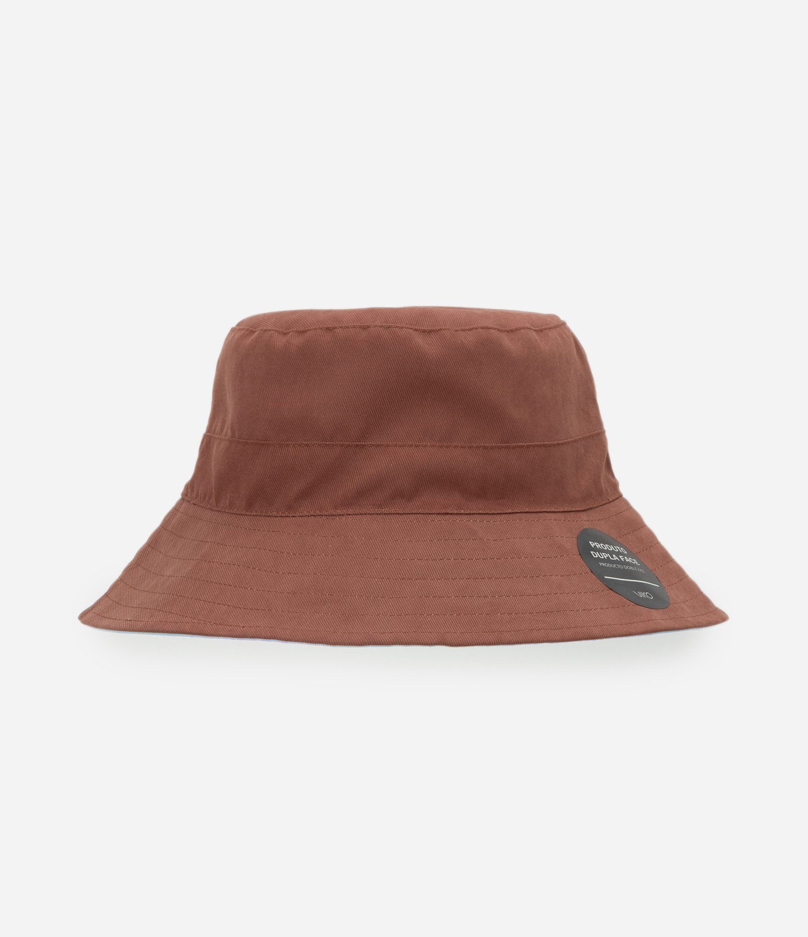 Chapéu Bucket Infantil com Dupla Face Azul/Marrom 1