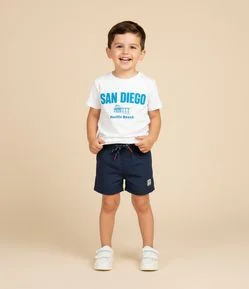 Camiseta Infantil com Estampa San Diego - Tam 1 a 6 Anos
