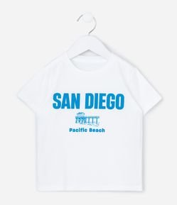 Camiseta Infantil com Estampa San Diego - Tam 1 a 6 Anos