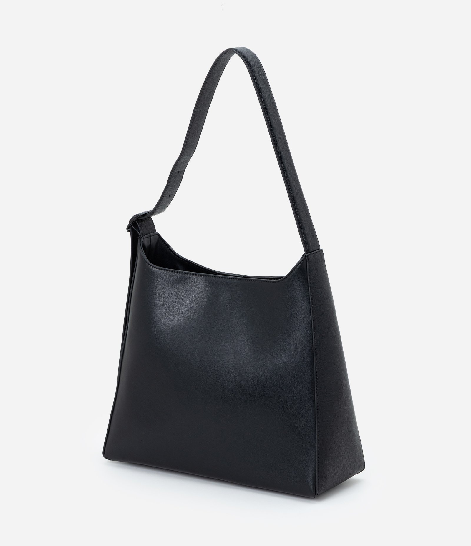 Bolsa Grande em PU com Alça Ajustável Preto 4
