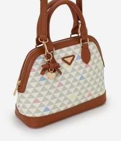 Bolsa Média em PU com Alça de Mão Estruturada