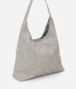 Bolsa Hobo Grande em PU com Alça Longa