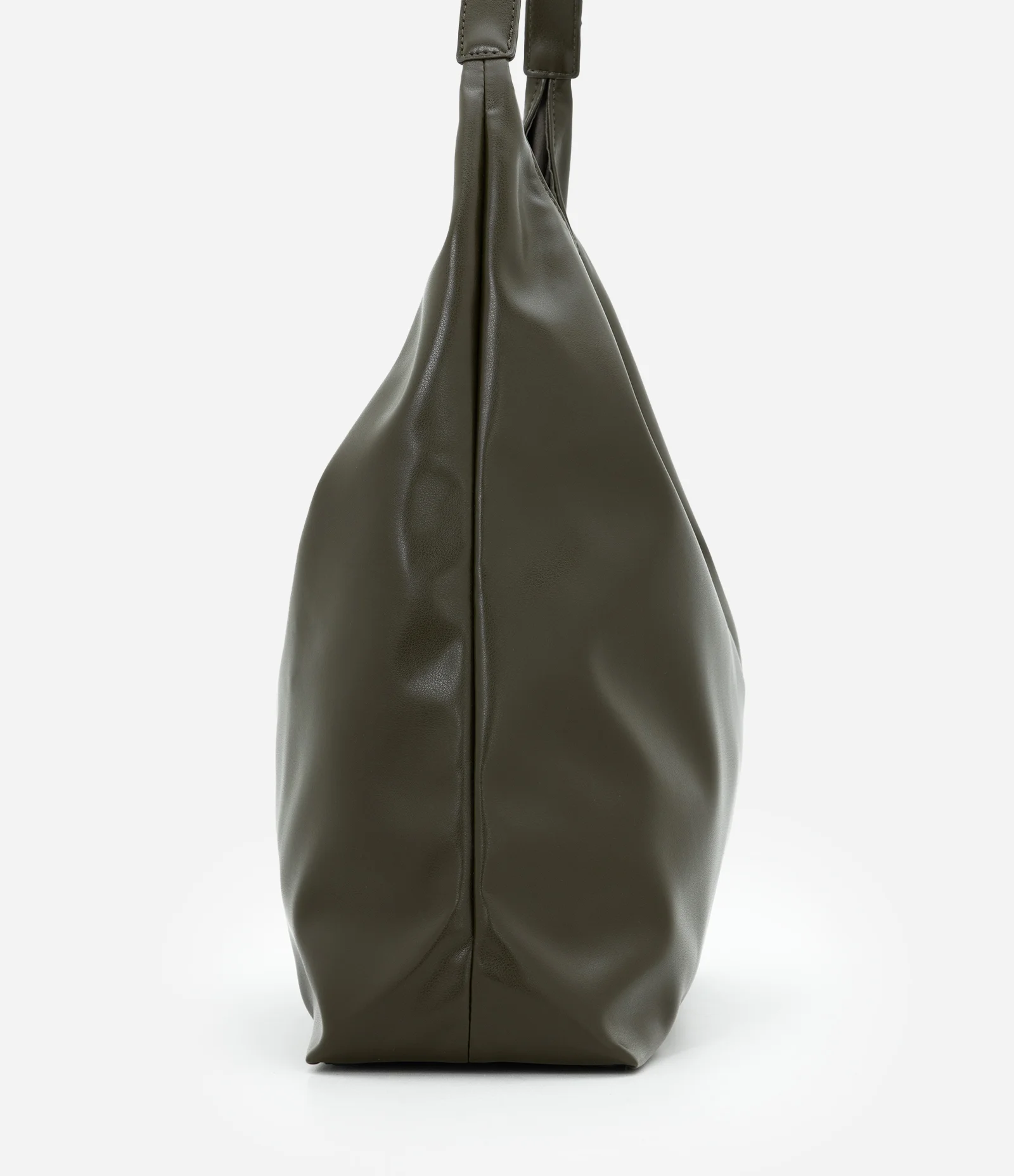 Bolsa Hobo Grande em PU com Alça Longa Verde 2