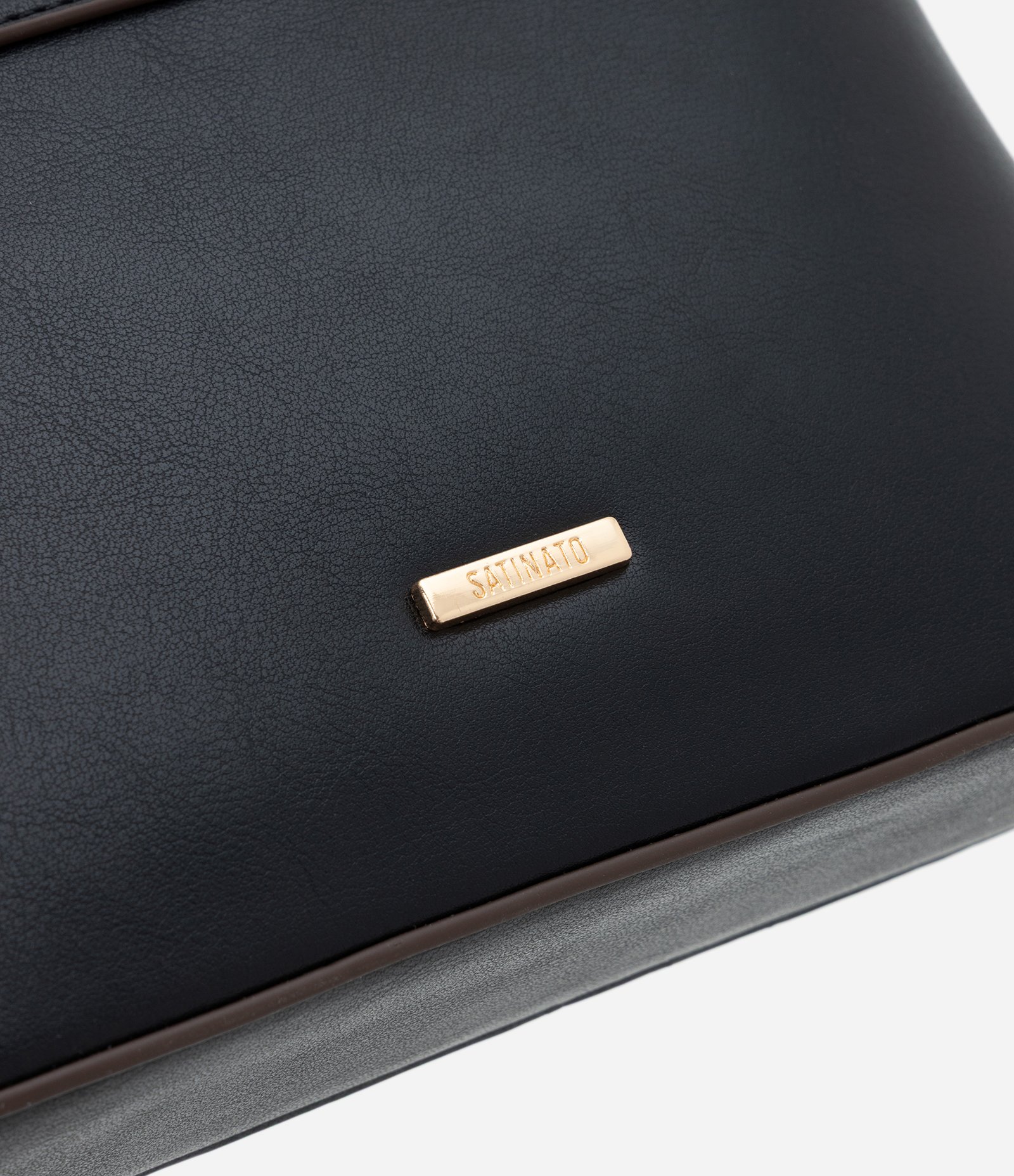 Bolsa Transversal Pequena em PU com Alça Longa Ajustável Preto 4