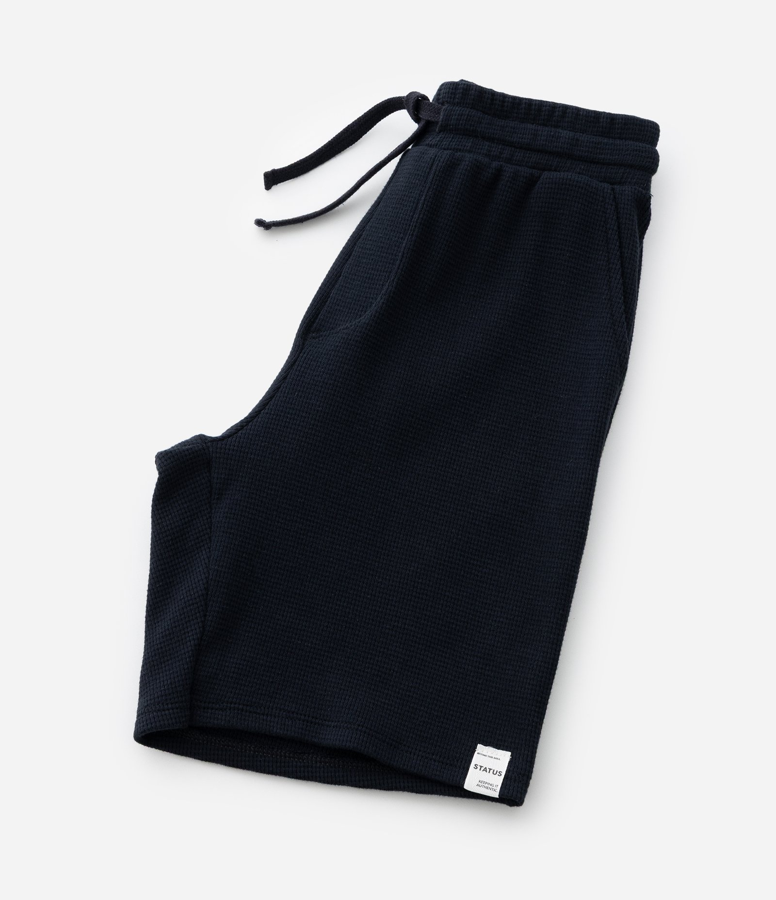 Bermuda Infantil com Textura Waffle - Tam 5 a 14 Anos Preto 4