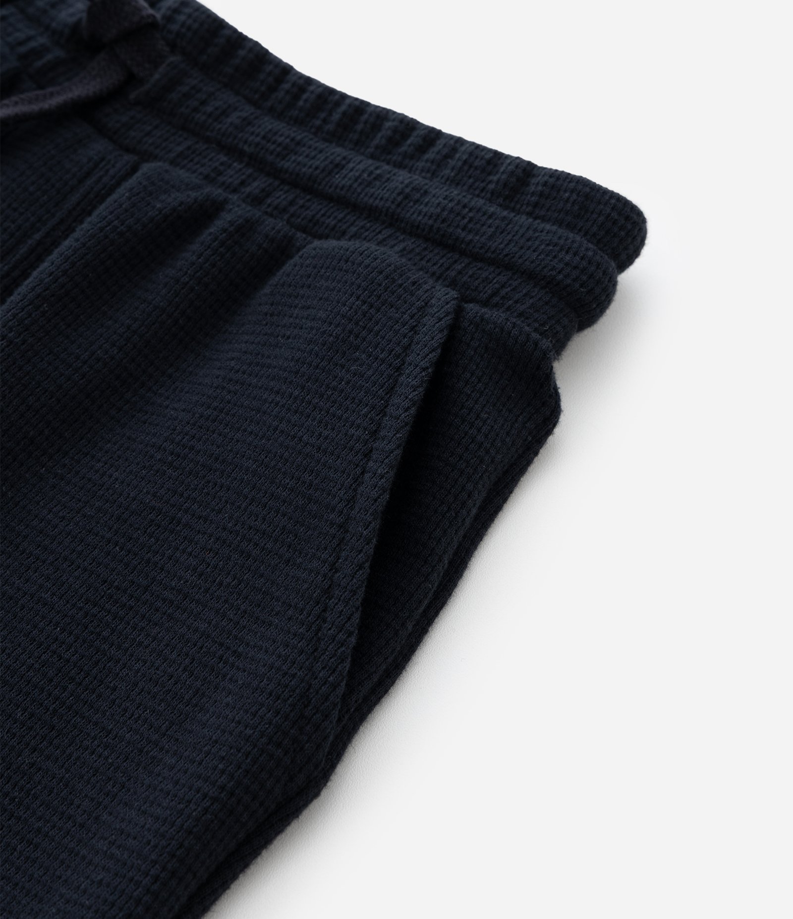 Bermuda Infantil com Textura Waffle - Tam 5 a 14 Anos Preto 6