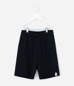 Bermuda Infantil com Textura Waffle - Tam 5 a 14 Anos