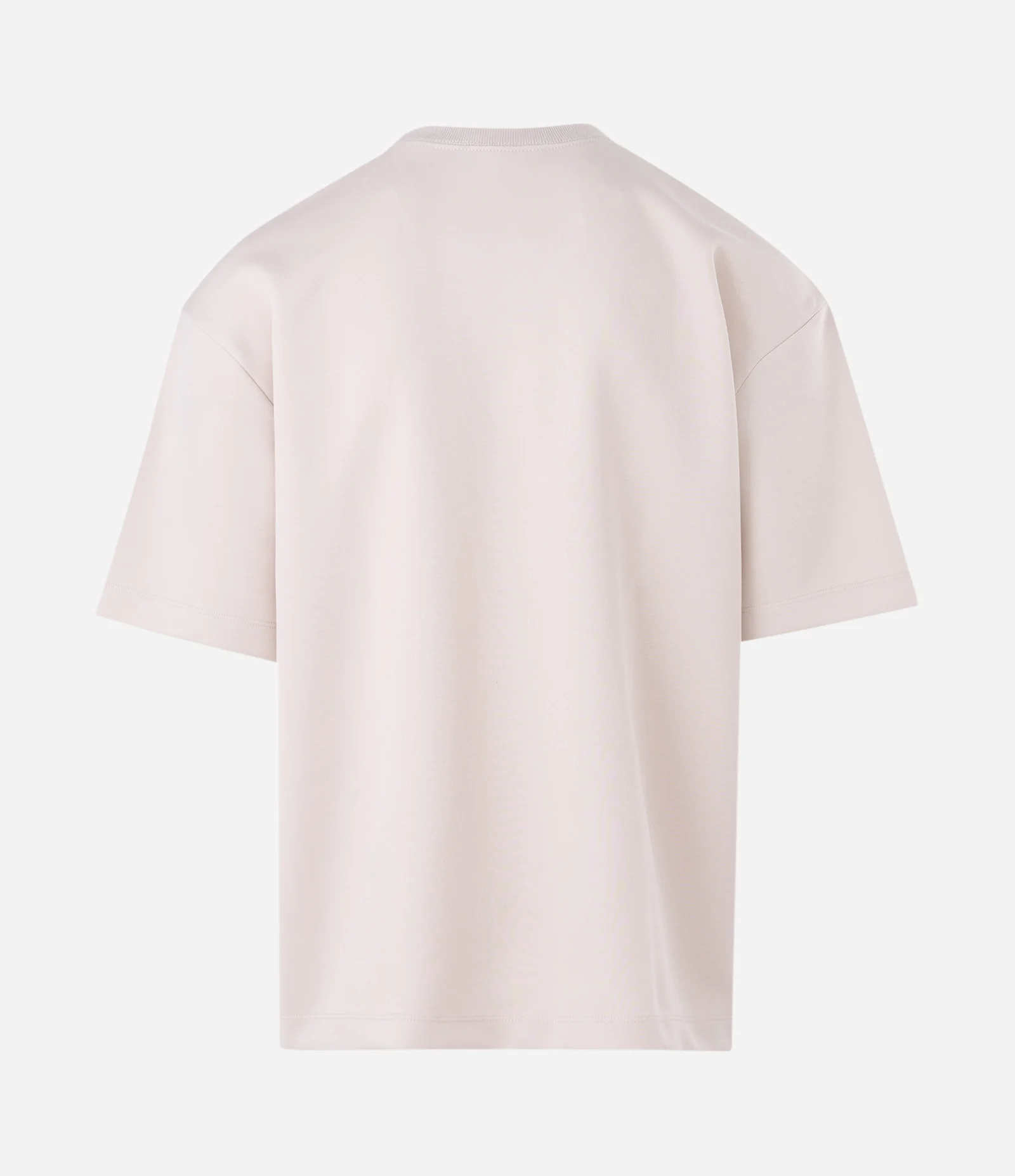 Camiseta Malha Pesada Tech Com Estampa Artística E Detalhe Bordado Bege 2