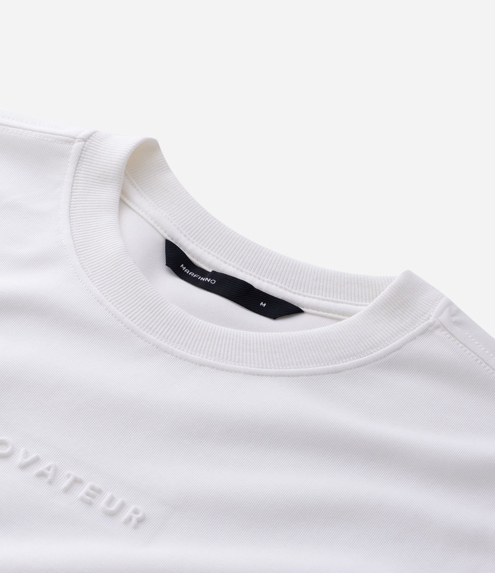 Camiseta Malha Pesada Tech Com Bordado Frontal Branco 7