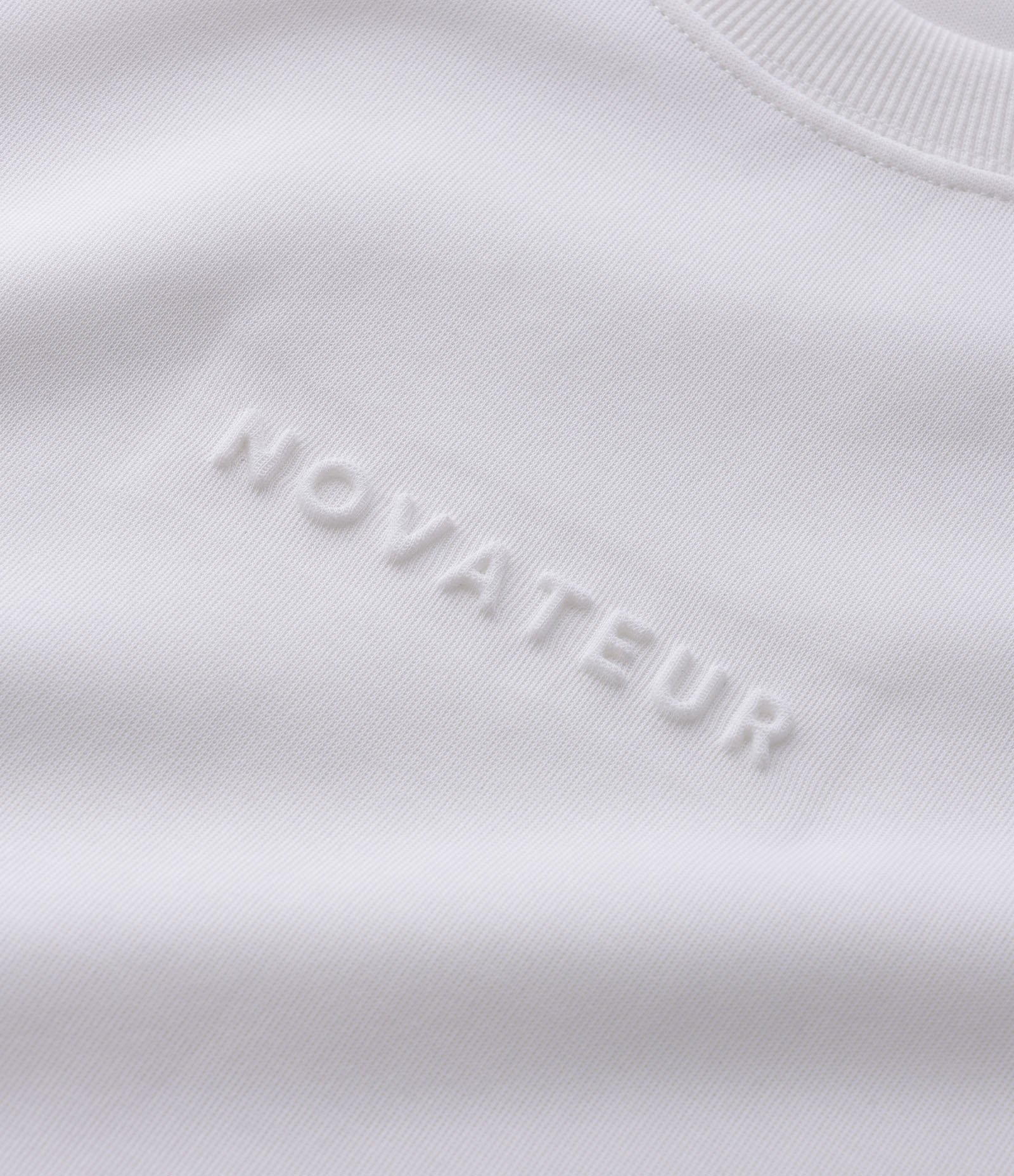 Camiseta Malha Pesada Tech Com Bordado Frontal Branco 8