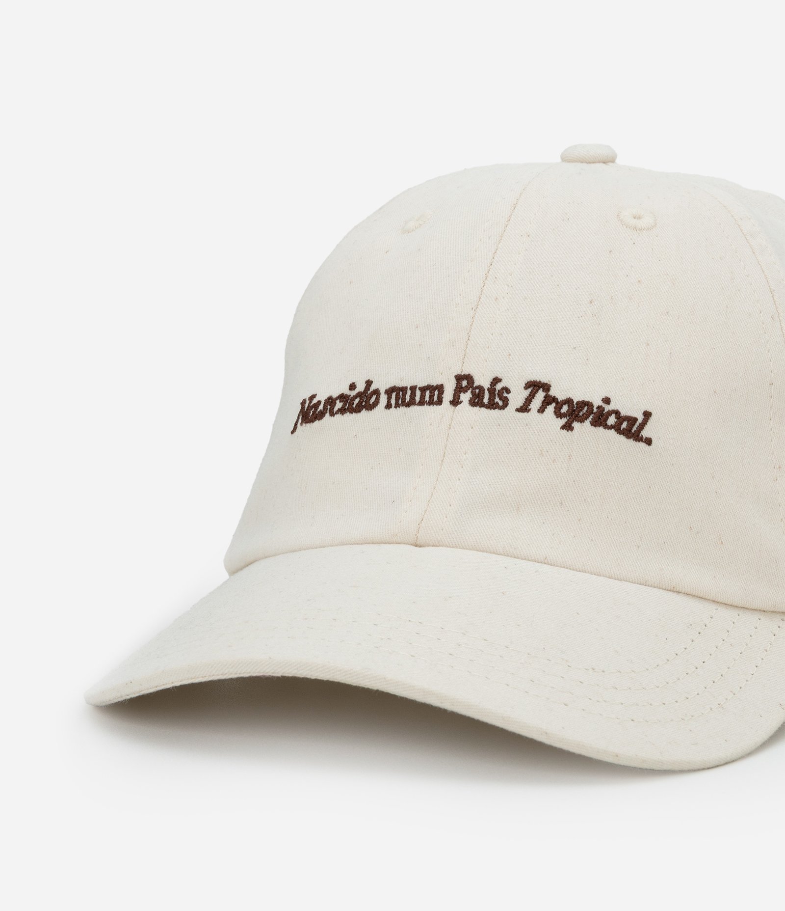Boné em Algodão com Lettering Bordado País Tropical Off White 4