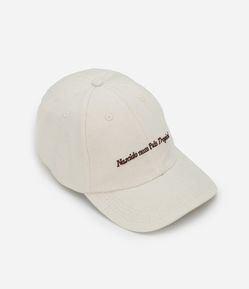 Boné em Algodão com Lettering Bordado País Tropical