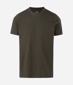 Camiseta Regular Básica em Algodão