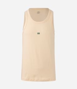 Regata Muscle com Bordado Bandeira do Brasil