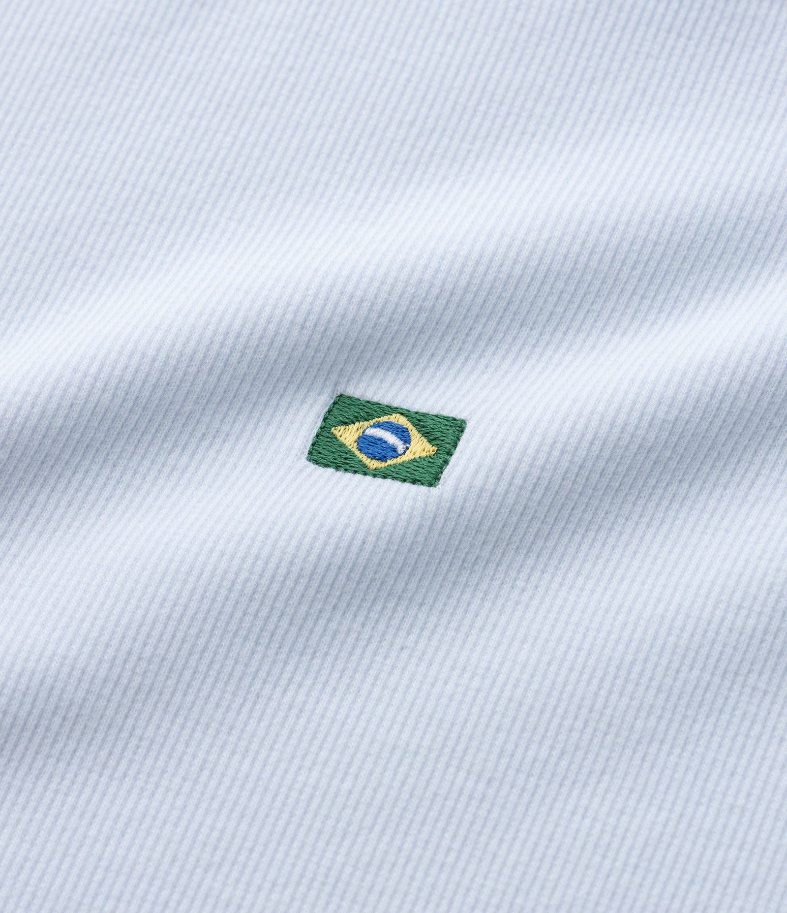 Regata Muscle com Bordado Bandeira do Brasil Branco 8