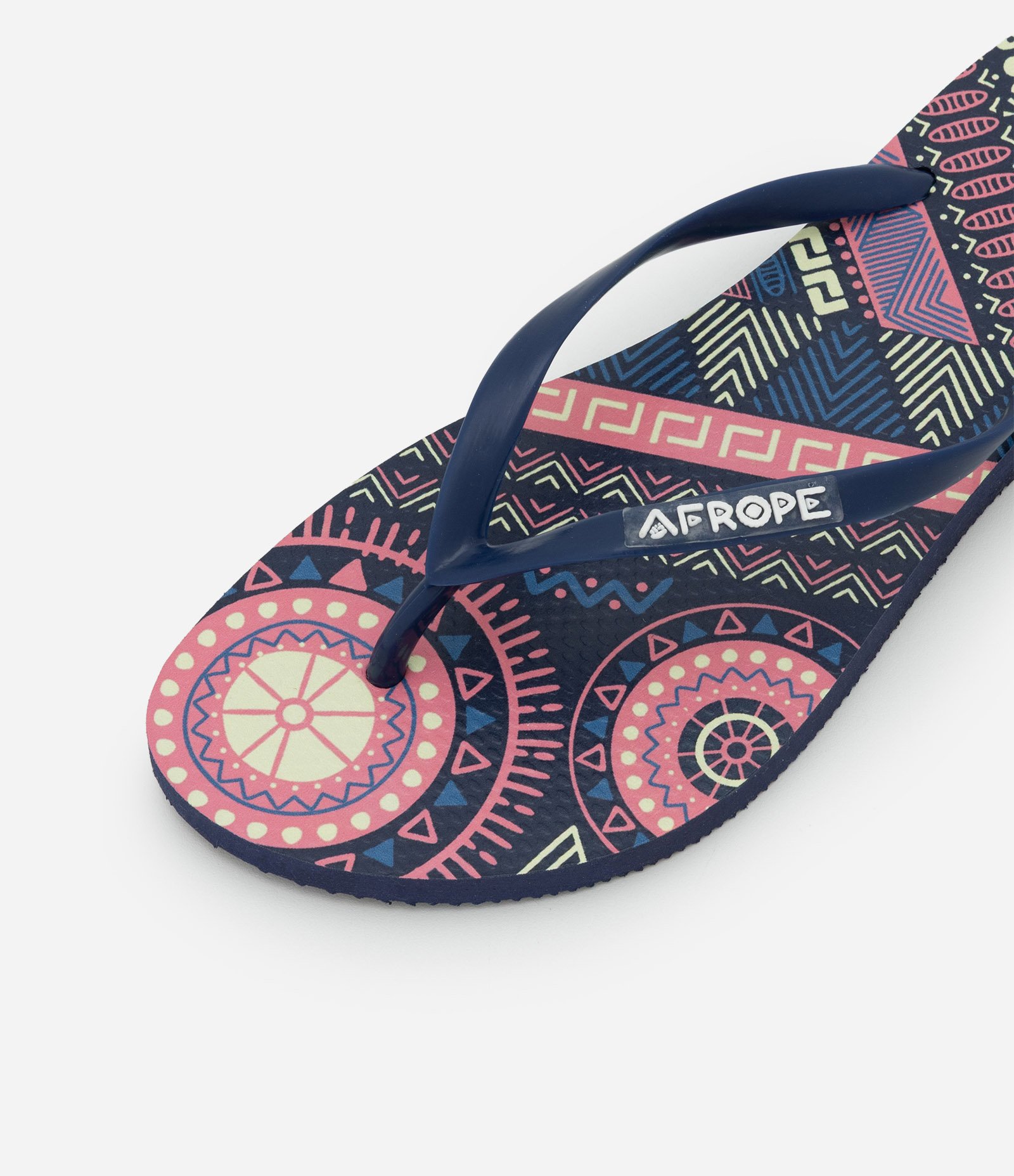 Chinelo Tiras Finas com Estampa Rosa 4