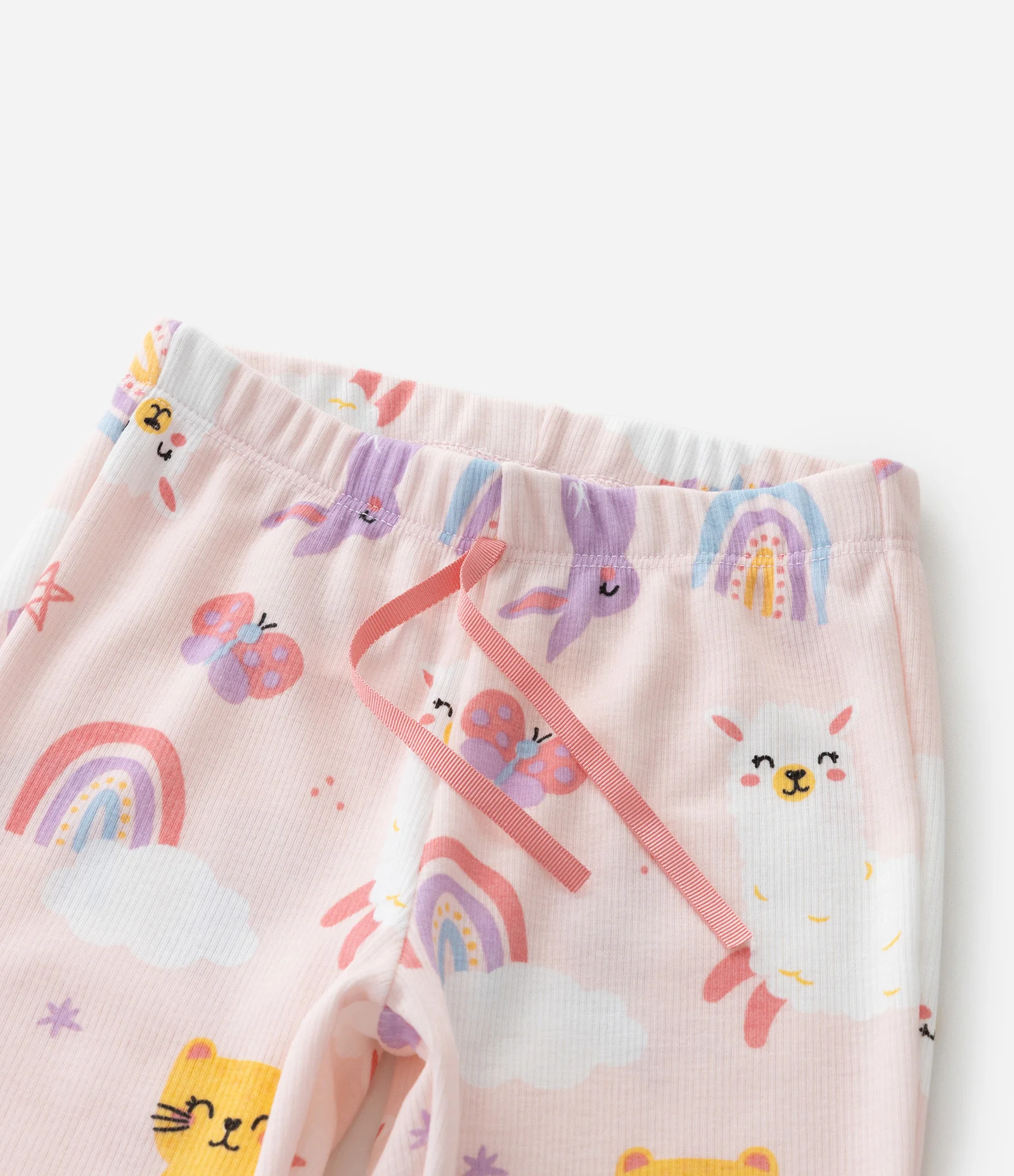 Pijama Infantil Longo com Estampa Animais – Tam 1 A 6 Anos Rosa Claro 10